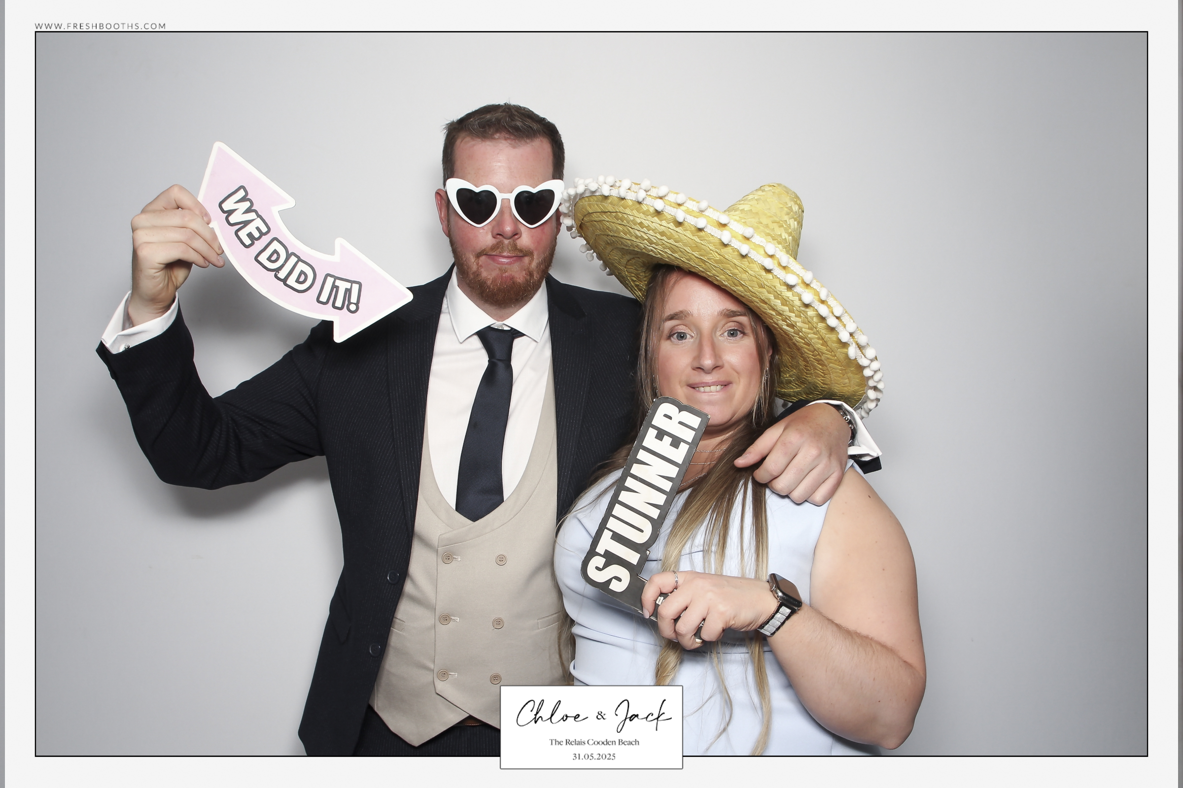 Chloe & Jack Wedding - Classic Open Booth | View more photos from the event at gallery.freshbooths.com/u/FreshBooths/Chloe-Jack-Wedding-Classic-Open-Booth
