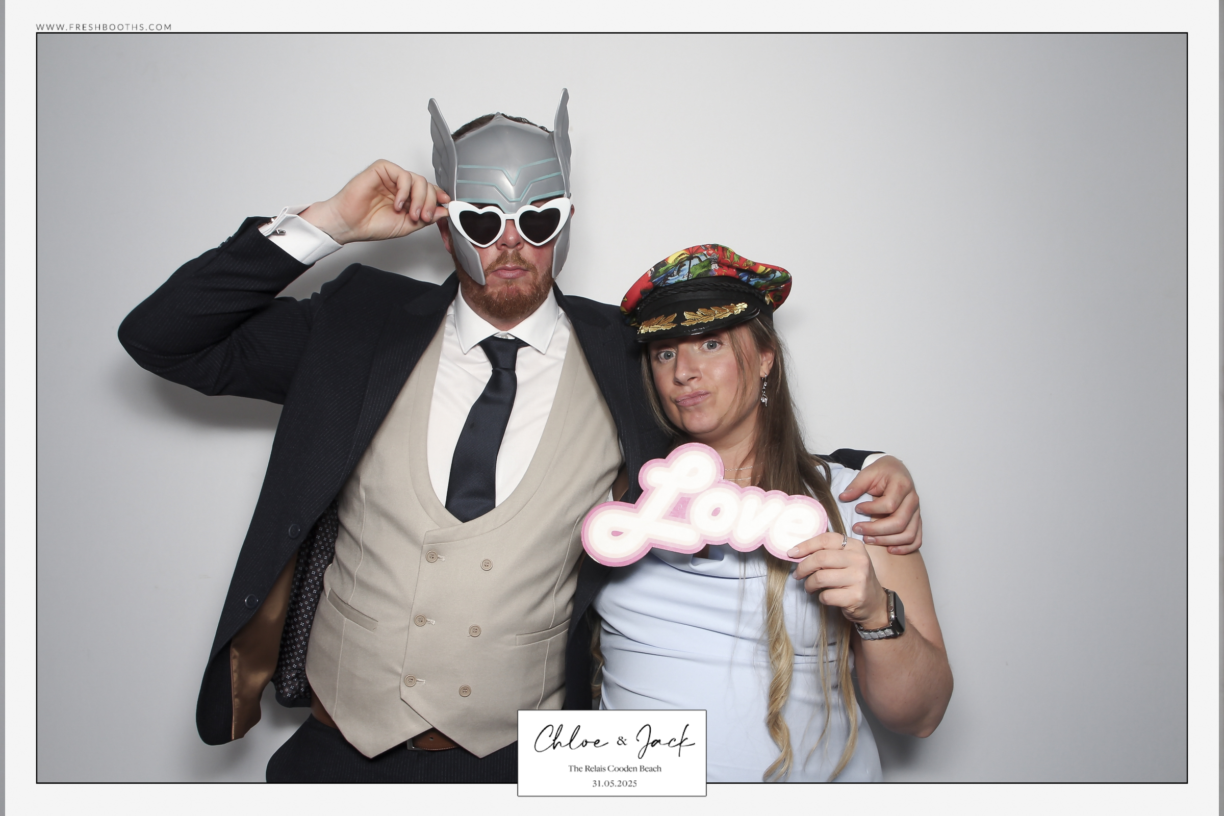 Chloe & Jack Wedding - Classic Open Booth | View more photos from the event at gallery.freshbooths.com/u/FreshBooths/Chloe-Jack-Wedding-Classic-Open-Booth