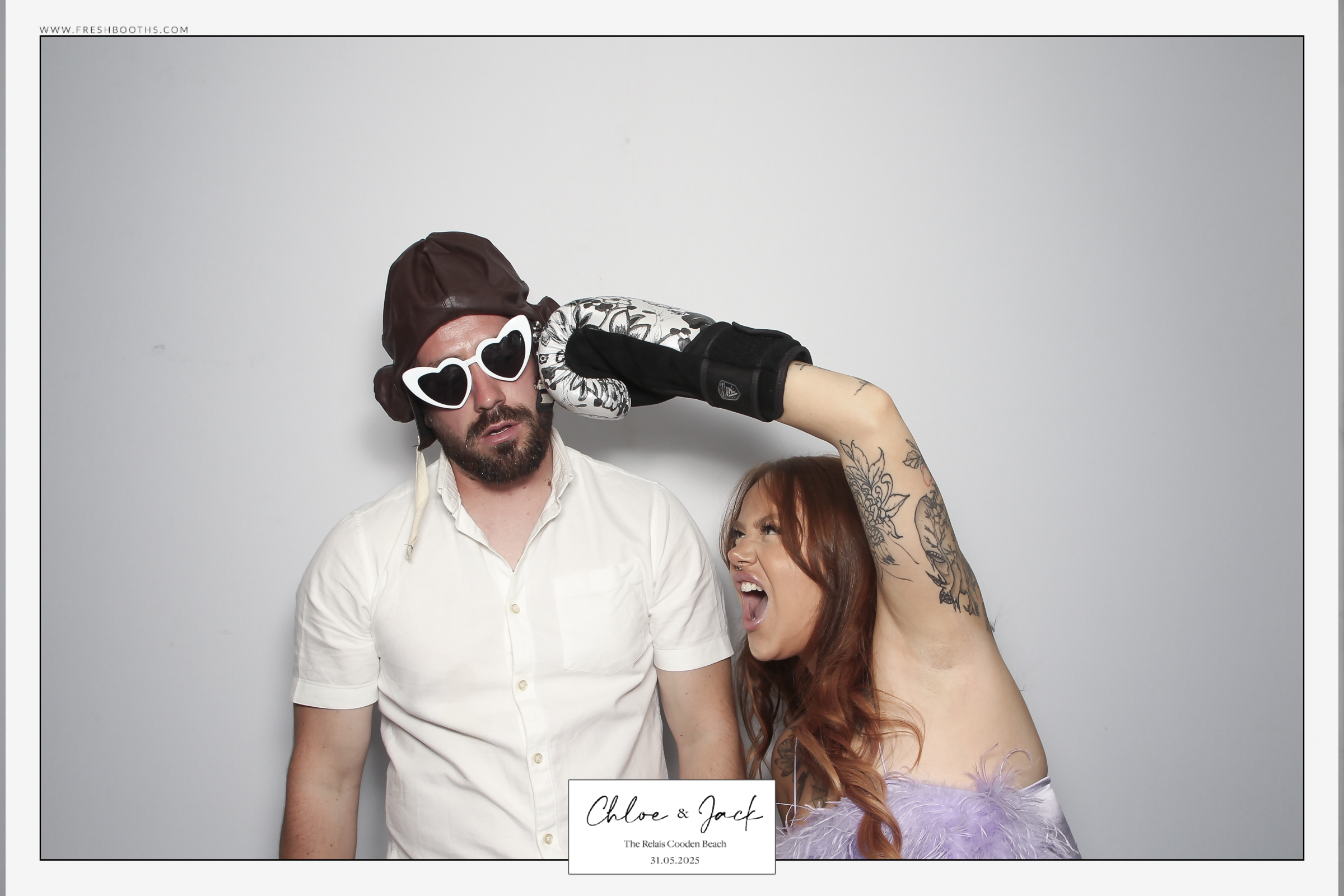 Chloe & Jack Wedding - Classic Open Booth | View more photos from the event at gallery.freshbooths.com/u/FreshBooths/Chloe-Jack-Wedding-Classic-Open-Booth
