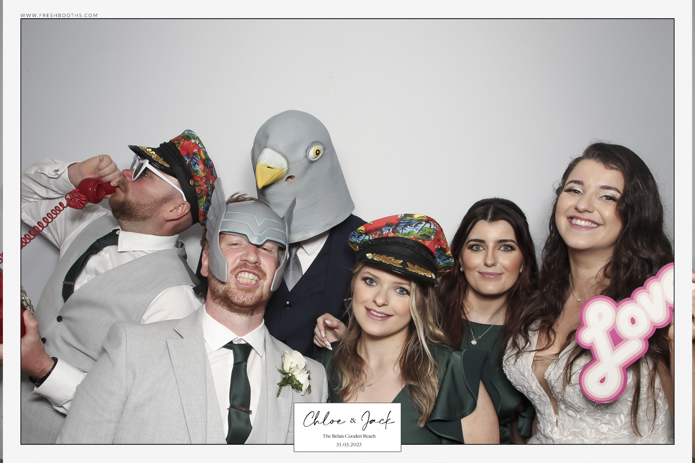 Chloe & Jack Wedding - Classic Open Booth | View more photos from the event at gallery.freshbooths.com/u/FreshBooths/Chloe-Jack-Wedding-Classic-Open-Booth
