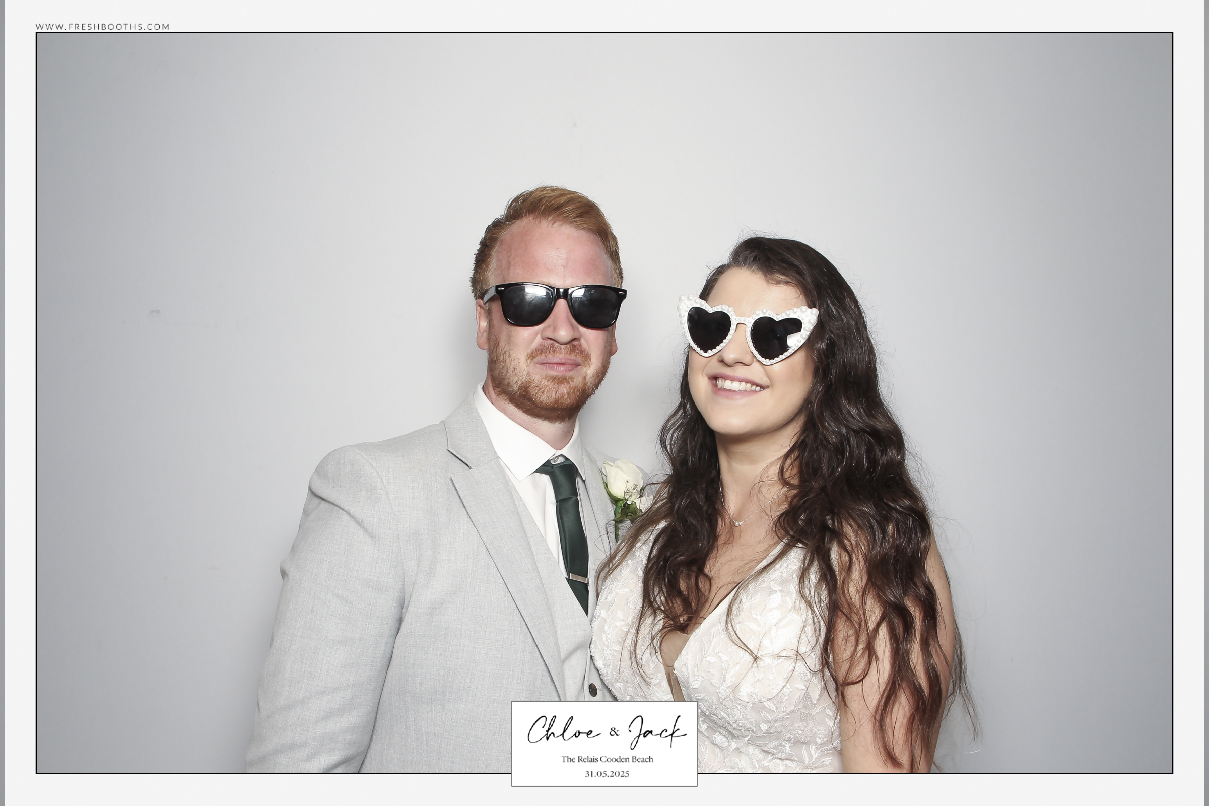 Chloe & Jack Wedding - Classic Open Booth | View more photos from the event at gallery.freshbooths.com/u/FreshBooths/Chloe-Jack-Wedding-Classic-Open-Booth