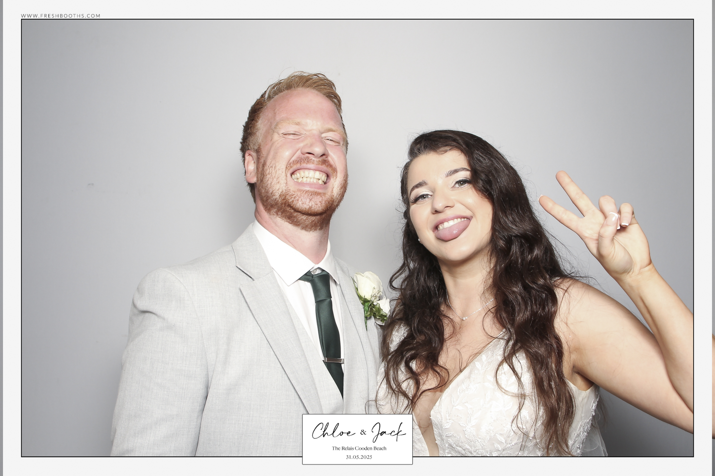 Chloe & Jack Wedding - Classic Open Booth | View more photos from the event at gallery.freshbooths.com/u/FreshBooths/Chloe-Jack-Wedding-Classic-Open-Booth