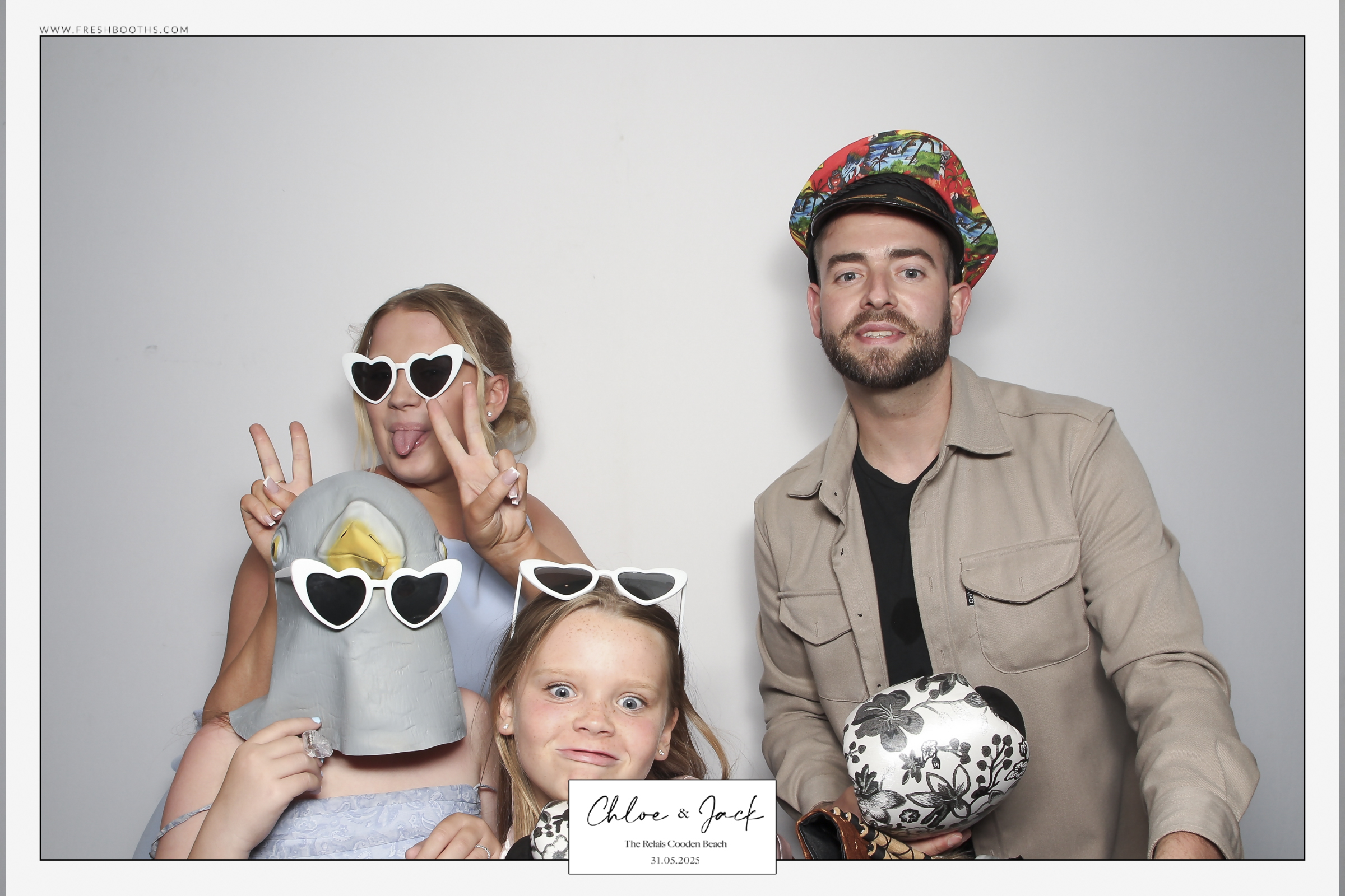Chloe & Jack Wedding - Classic Open Booth | View more photos from the event at gallery.freshbooths.com/u/FreshBooths/Chloe-Jack-Wedding-Classic-Open-Booth
