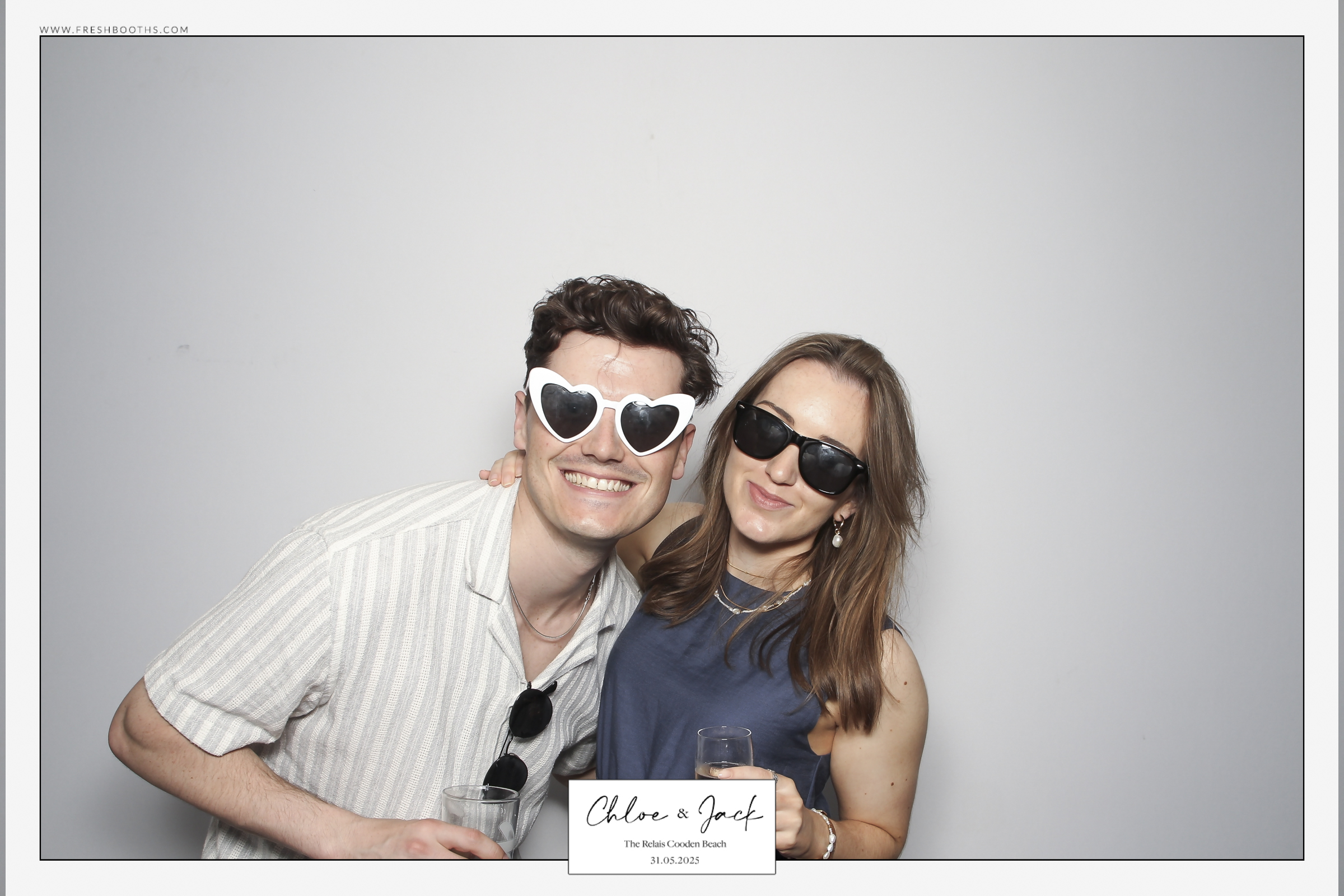 Chloe & Jack Wedding - Classic Open Booth | View more photos from the event at gallery.freshbooths.com/u/FreshBooths/Chloe-Jack-Wedding-Classic-Open-Booth