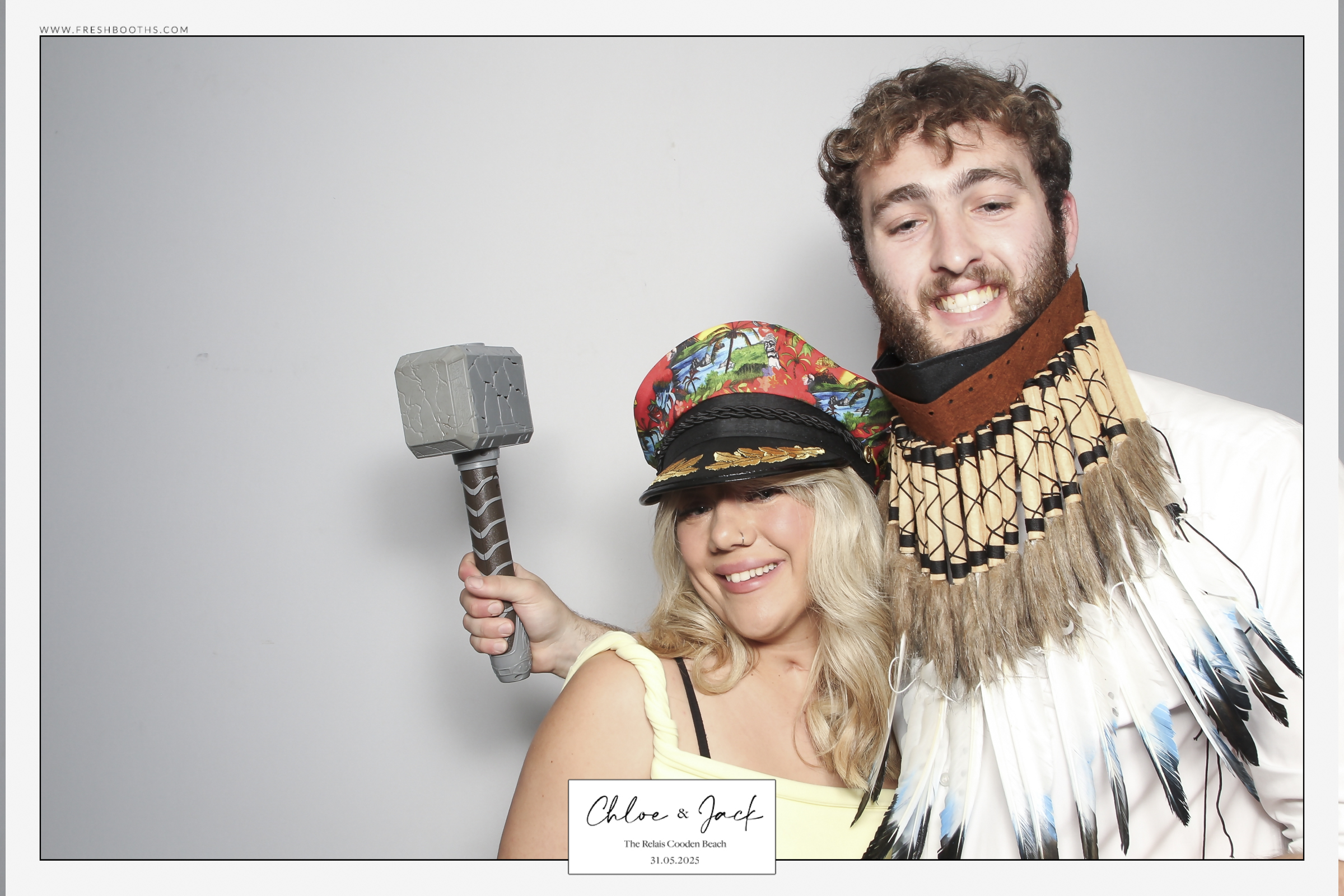 Chloe & Jack Wedding - Classic Open Booth | View more photos from the event at gallery.freshbooths.com/u/FreshBooths/Chloe-Jack-Wedding-Classic-Open-Booth