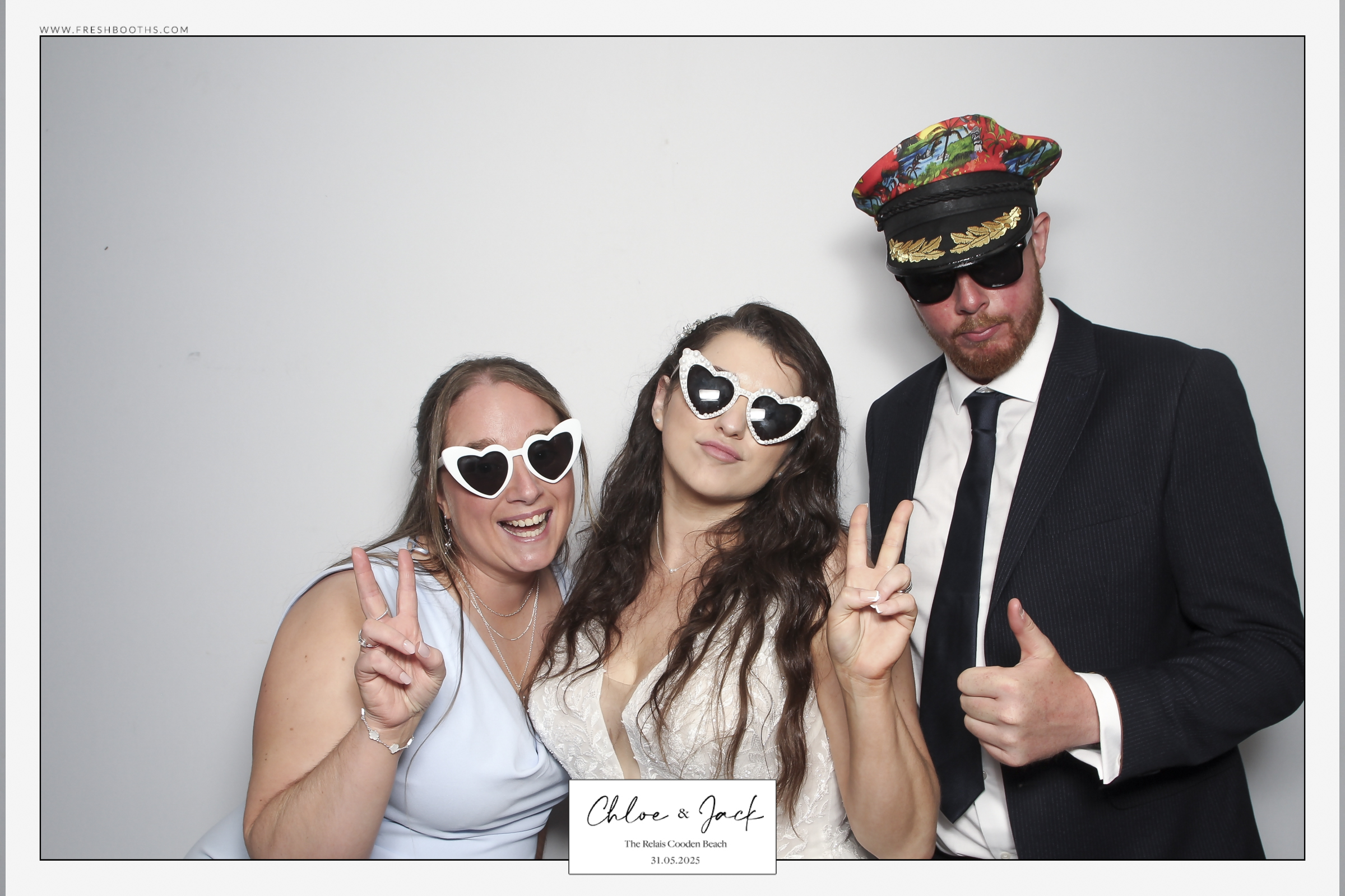 Chloe & Jack Wedding - Classic Open Booth | View more photos from the event at gallery.freshbooths.com/u/FreshBooths/Chloe-Jack-Wedding-Classic-Open-Booth