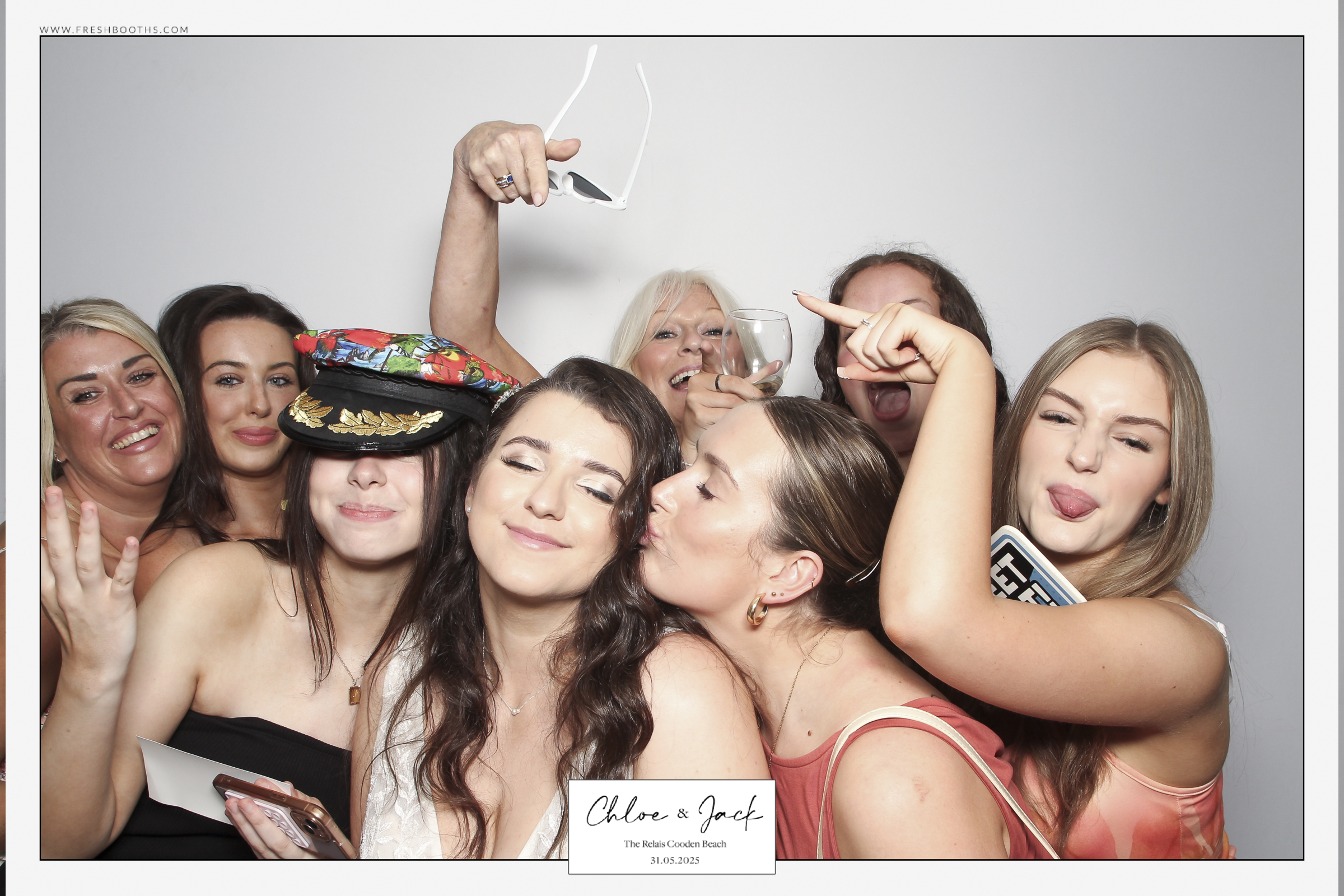 Chloe & Jack Wedding - Classic Open Booth | View more photos from the event at gallery.freshbooths.com/u/FreshBooths/Chloe-Jack-Wedding-Classic-Open-Booth