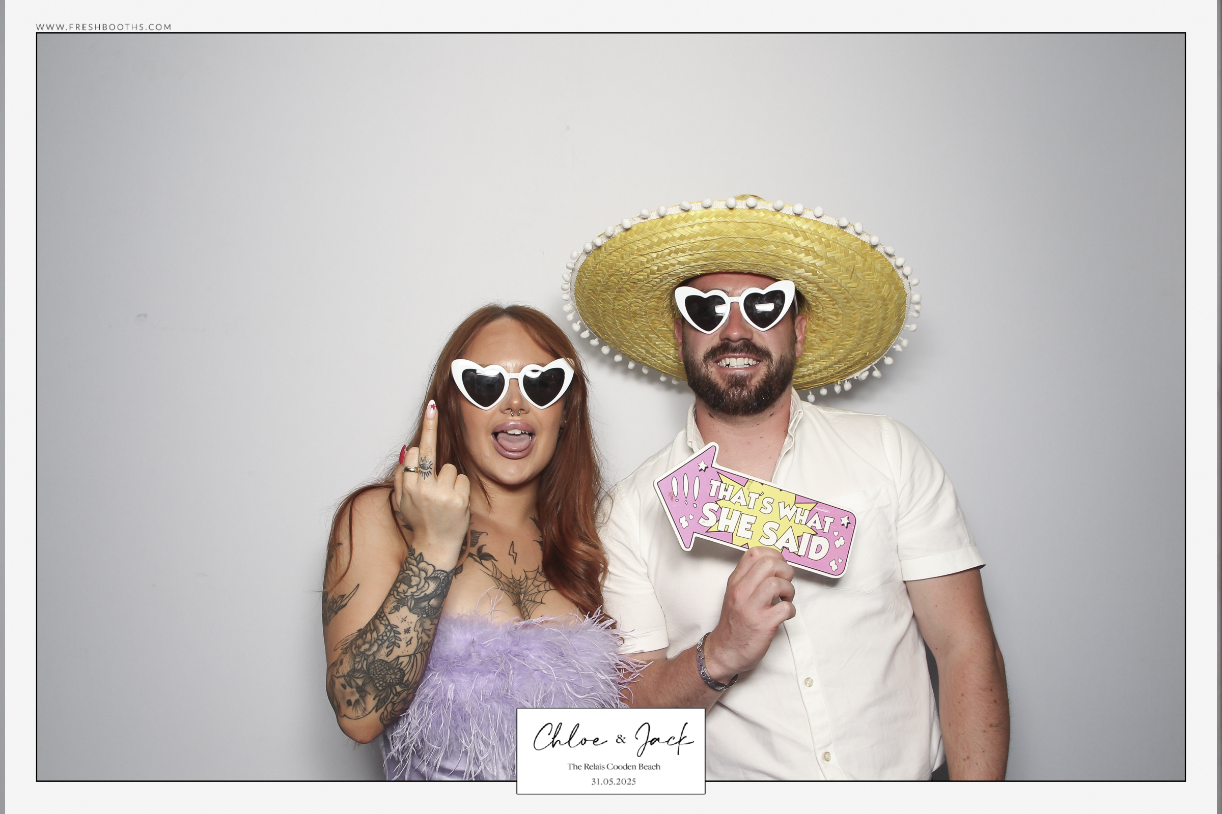 Chloe & Jack Wedding - Classic Open Booth | View more photos from the event at gallery.freshbooths.com/u/FreshBooths/Chloe-Jack-Wedding-Classic-Open-Booth