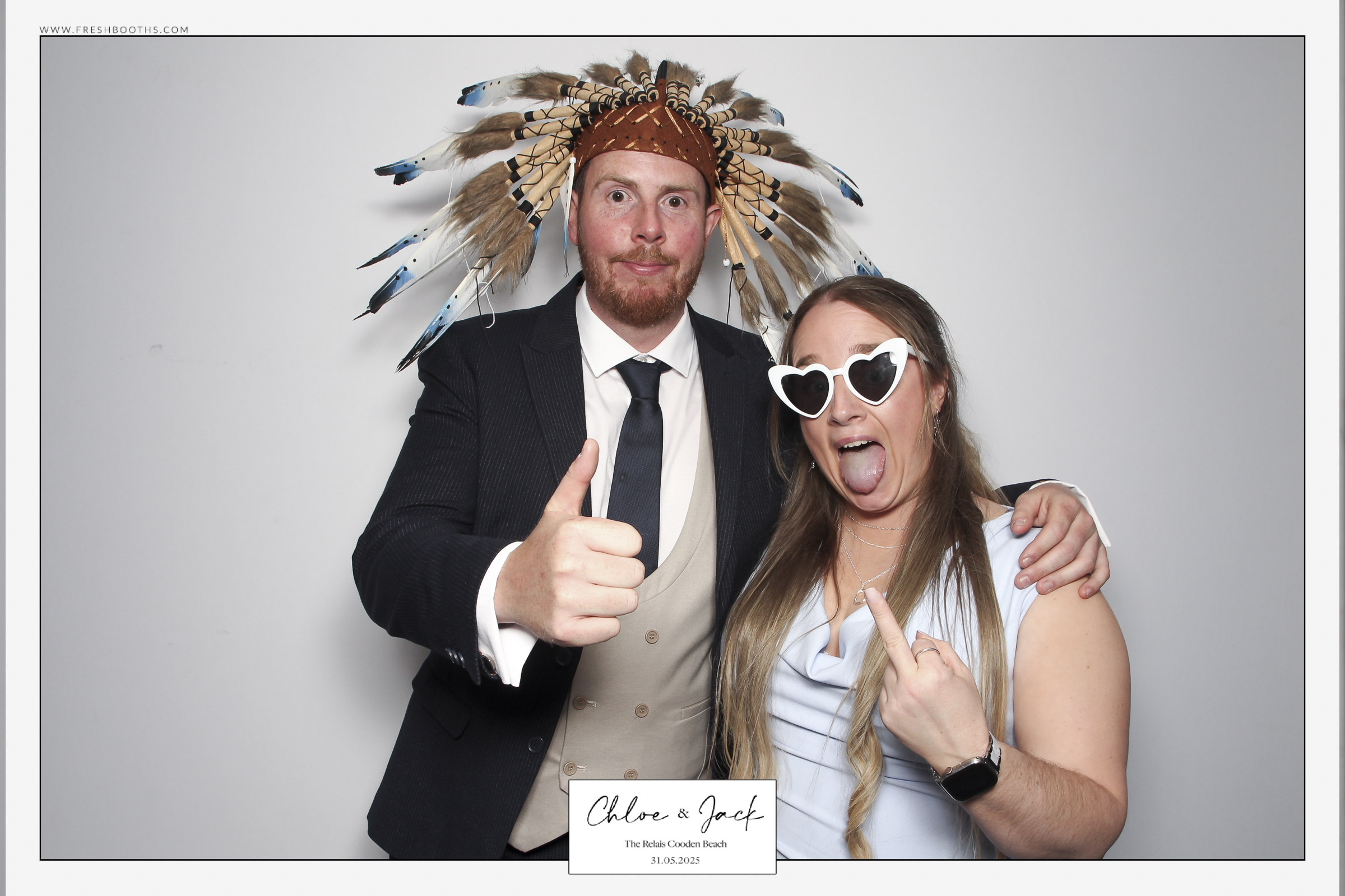 Chloe & Jack Wedding - Classic Open Booth | View more photos from the event at gallery.freshbooths.com/u/FreshBooths/Chloe-Jack-Wedding-Classic-Open-Booth