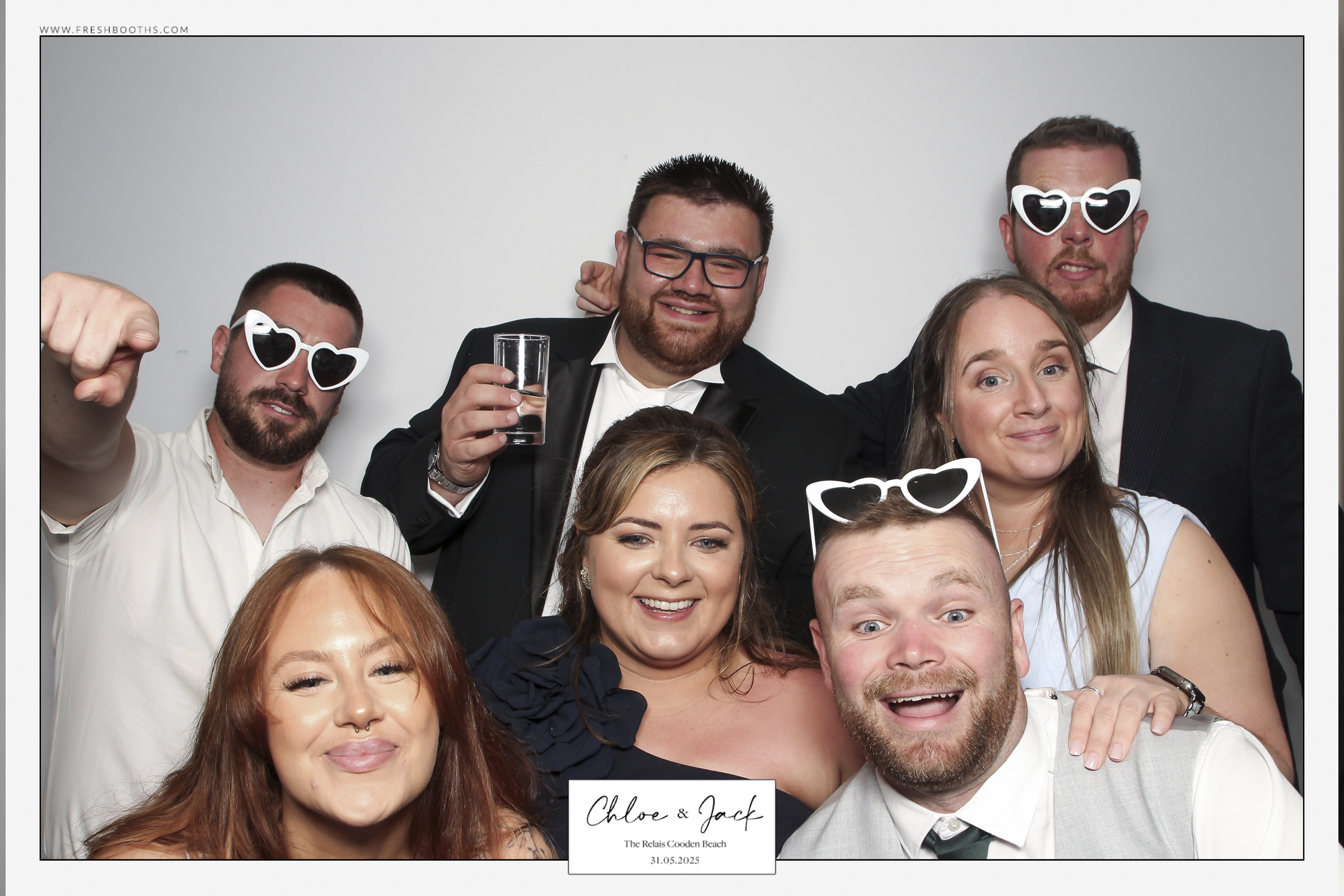 Chloe & Jack Wedding - Classic Open Booth | View more photos from the event at gallery.freshbooths.com/u/FreshBooths/Chloe-Jack-Wedding-Classic-Open-Booth