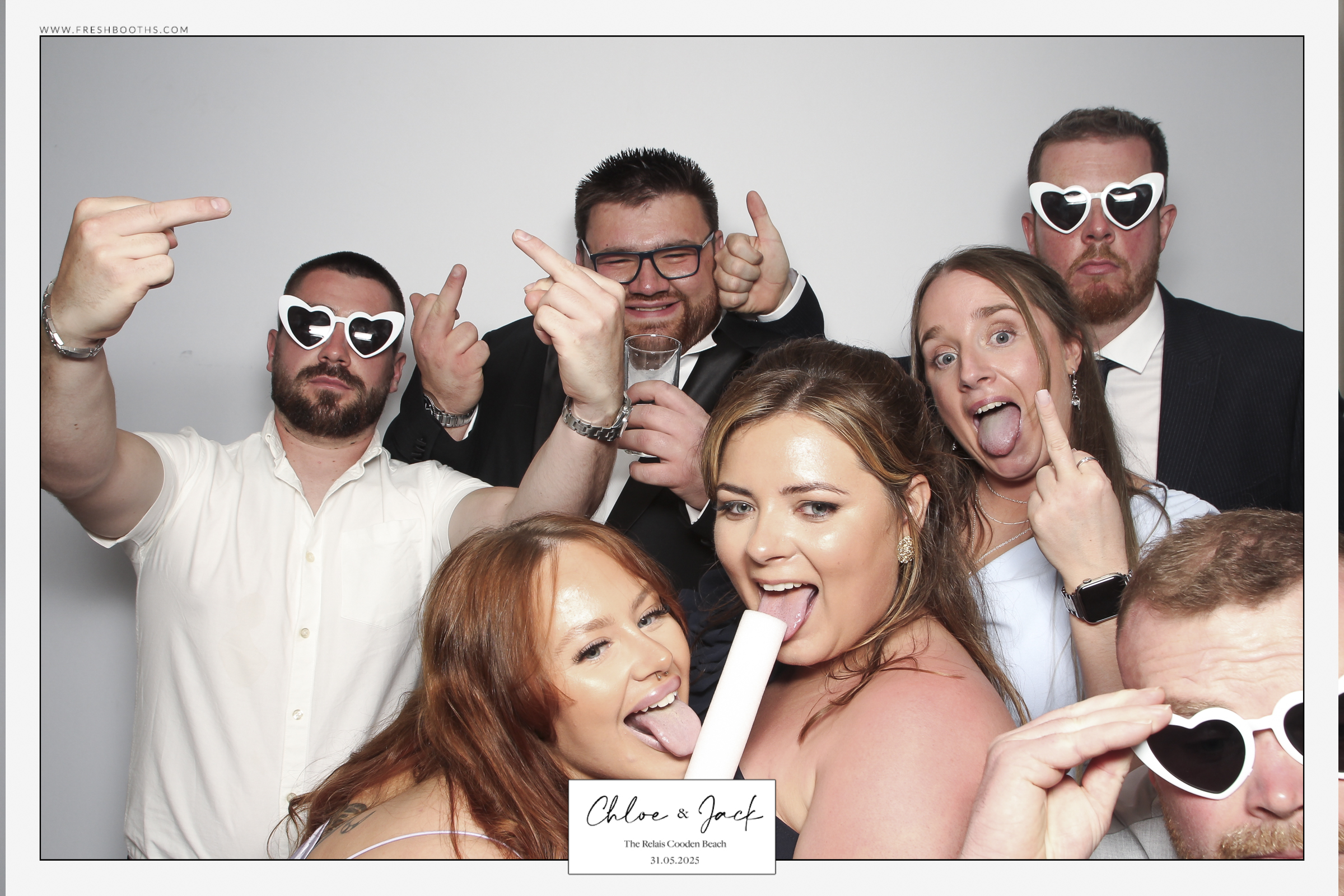Chloe & Jack Wedding - Classic Open Booth | View more photos from the event at gallery.freshbooths.com/u/FreshBooths/Chloe-Jack-Wedding-Classic-Open-Booth