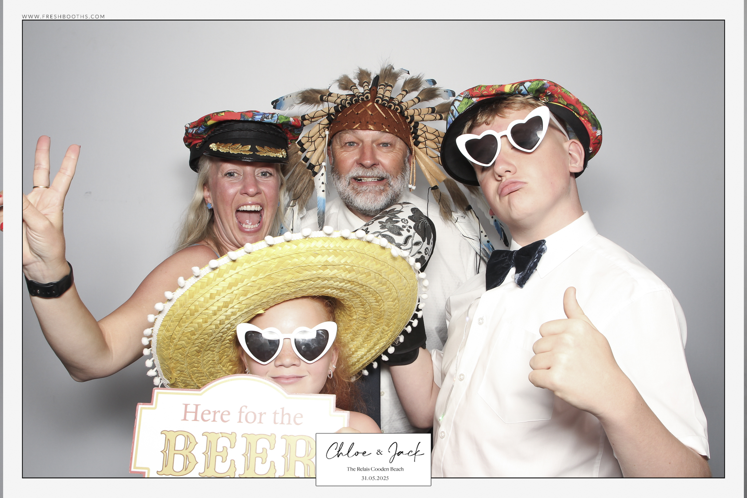 Chloe & Jack Wedding - Classic Open Booth | View more photos from the event at gallery.freshbooths.com/u/FreshBooths/Chloe-Jack-Wedding-Classic-Open-Booth