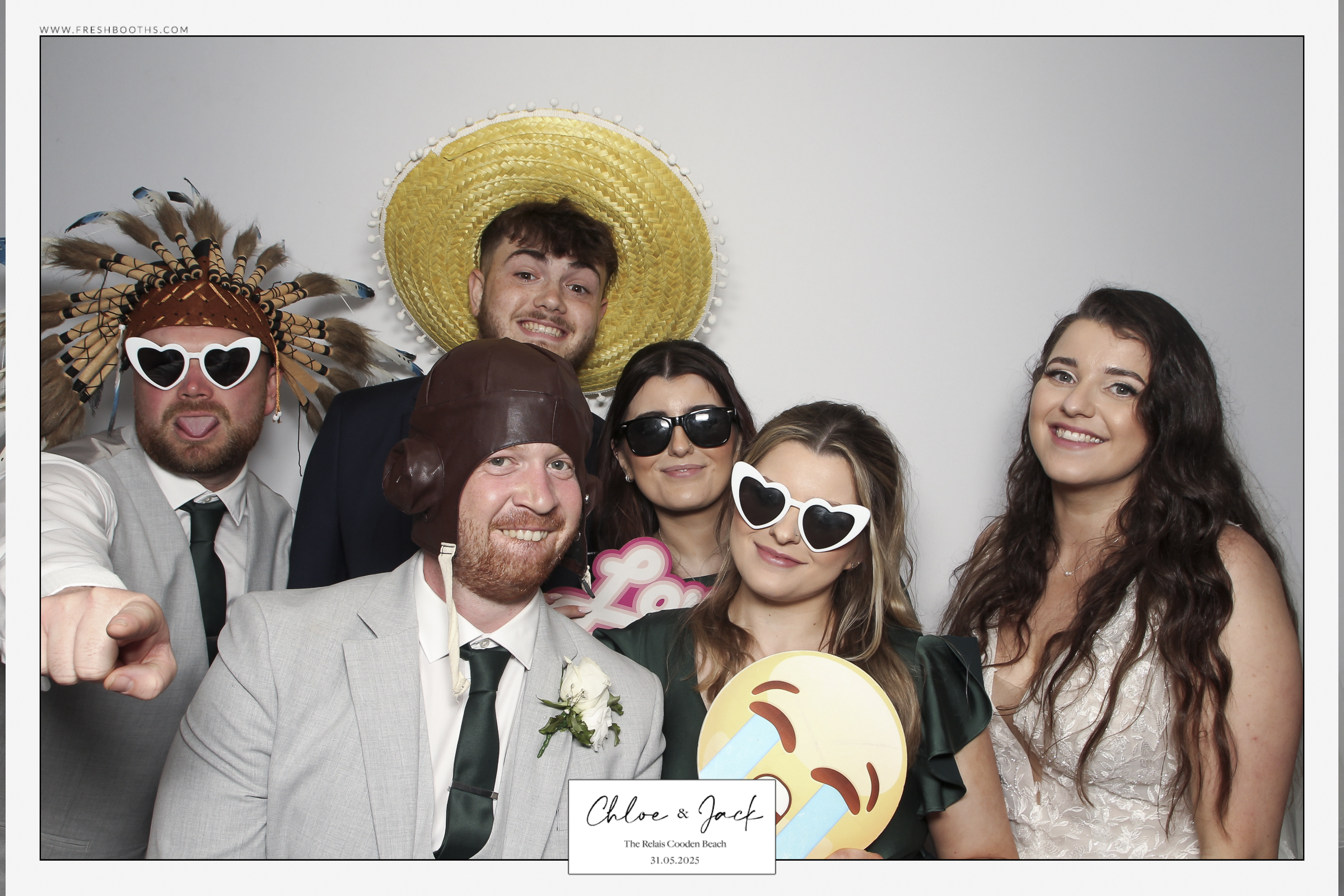 Chloe & Jack Wedding - Classic Open Booth | View more photos from the event at gallery.freshbooths.com/u/FreshBooths/Chloe-Jack-Wedding-Classic-Open-Booth