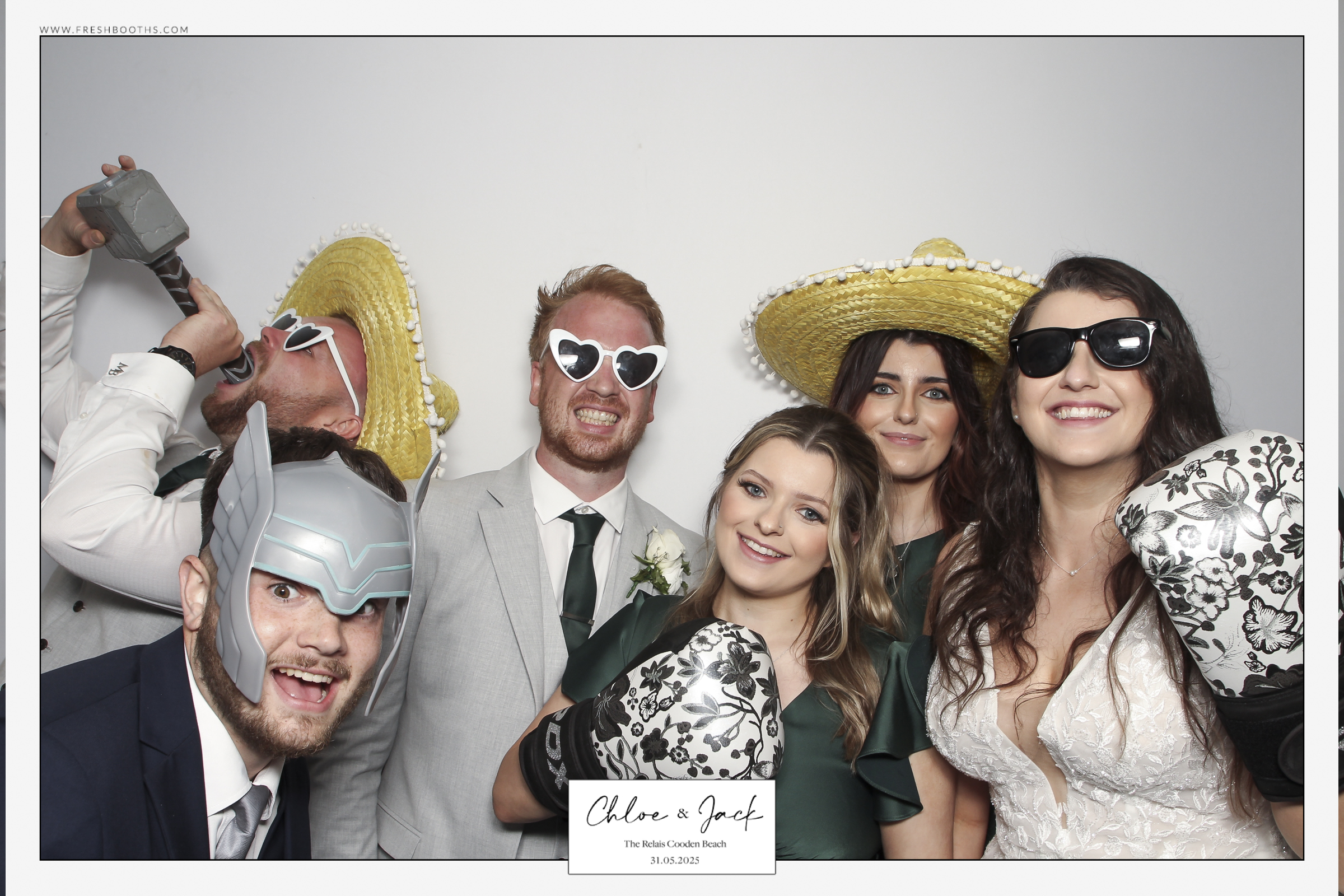 Chloe & Jack Wedding - Classic Open Booth | View more photos from the event at gallery.freshbooths.com/u/FreshBooths/Chloe-Jack-Wedding-Classic-Open-Booth