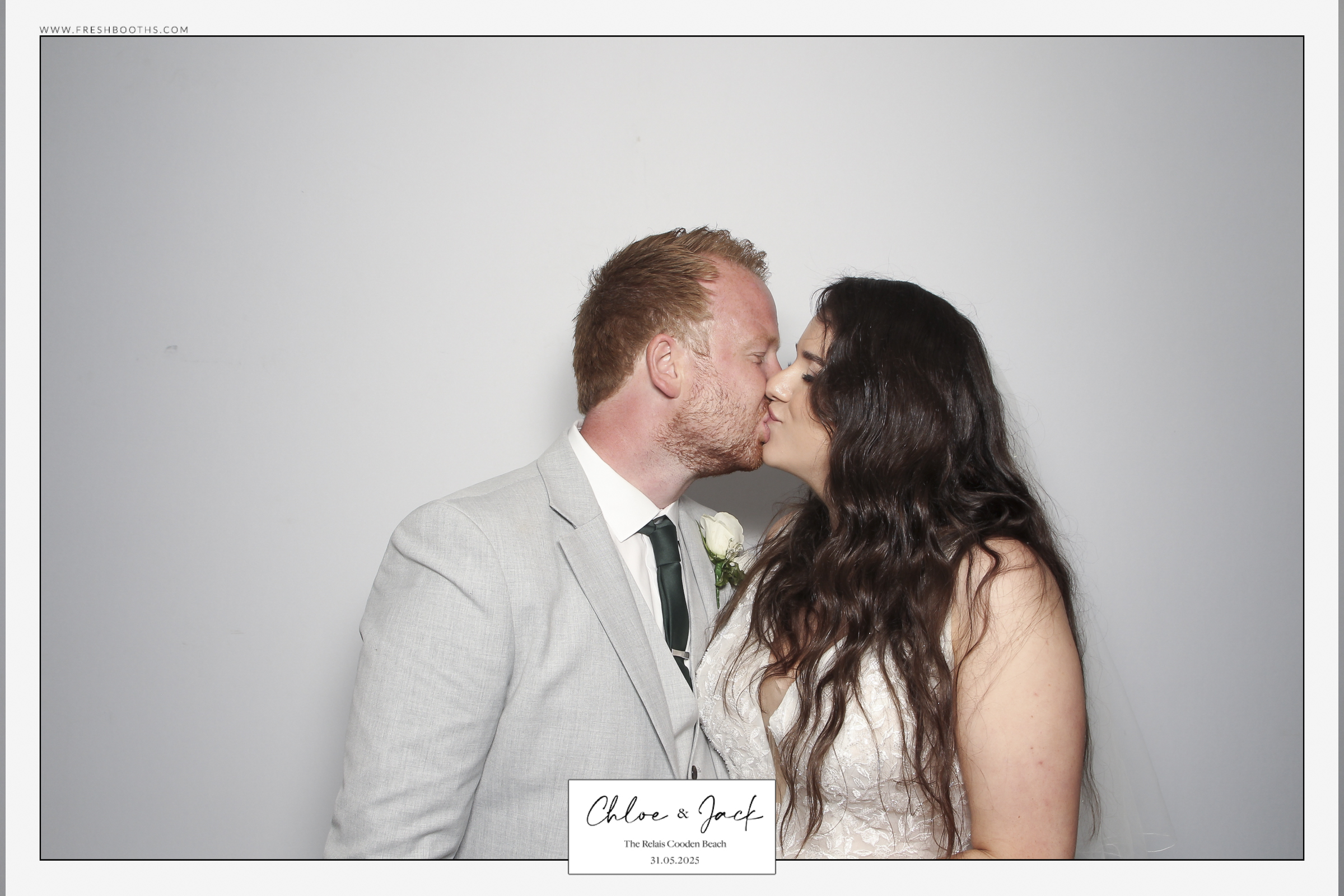 Chloe & Jack Wedding - Classic Open Booth | View more photos from the event at gallery.freshbooths.com/u/FreshBooths/Chloe-Jack-Wedding-Classic-Open-Booth