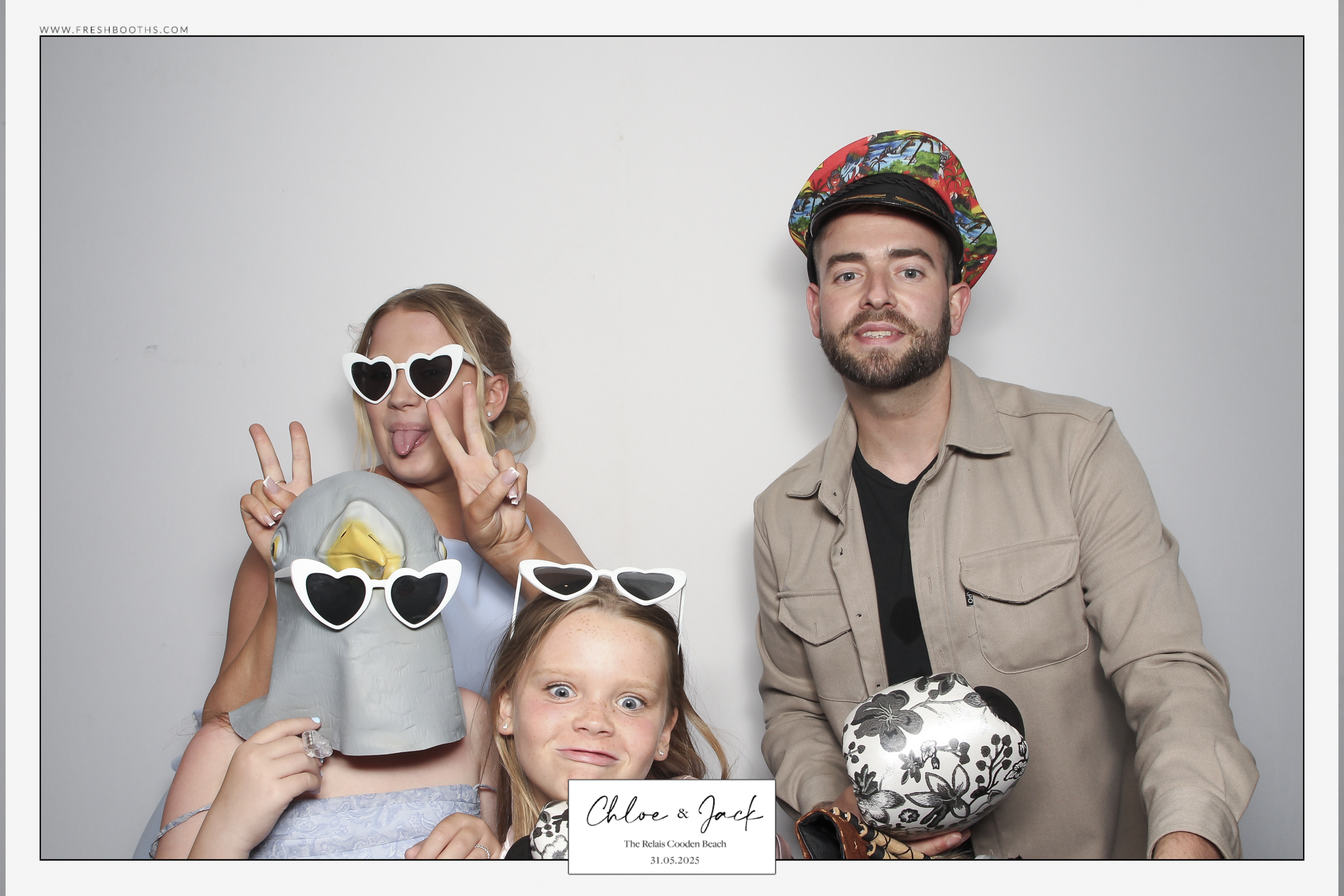 Chloe & Jack Wedding - Classic Open Booth | View more photos from the event at gallery.freshbooths.com/u/FreshBooths/Chloe-Jack-Wedding-Classic-Open-Booth