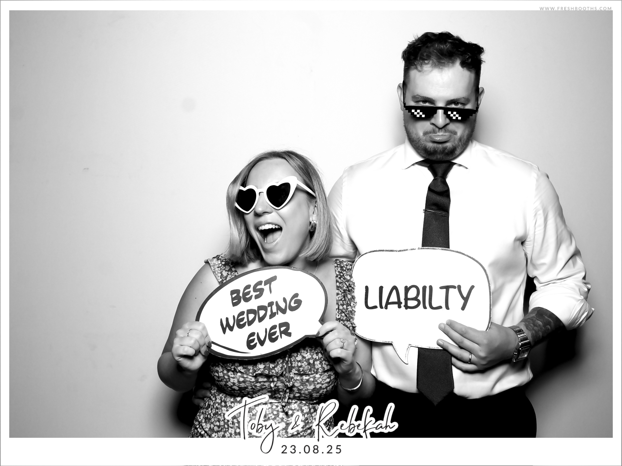 Toby & Rebekah Wedding  | View more photos from the event at gallery.freshbooths.com/u/FreshBooths/Toby-Rebekah-Wedding