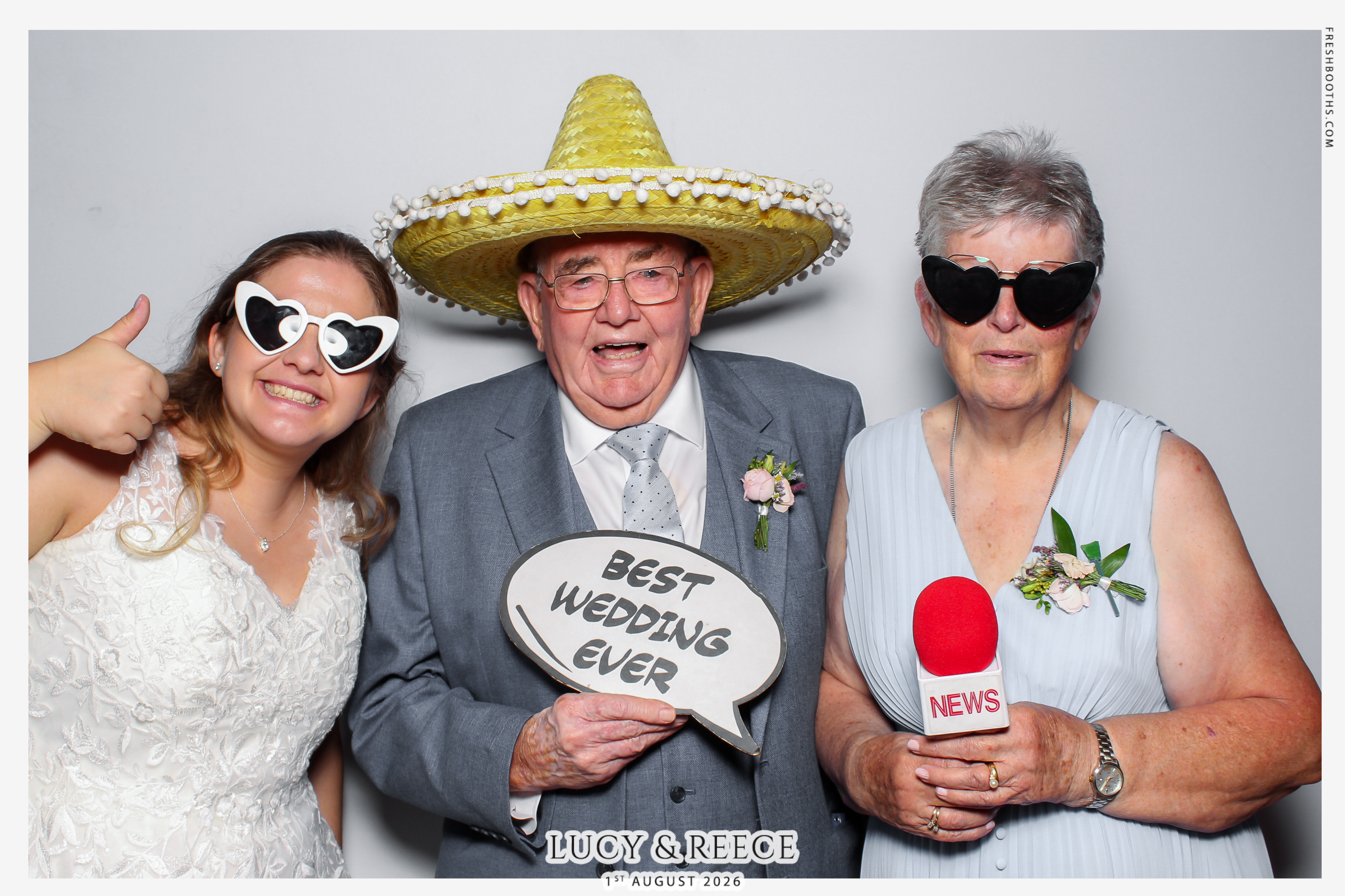 Reece & Lucy Wedding | View more photos from the event at gallery.freshbooths.com/u/FreshBooths/Reece-Lucy-Wedding