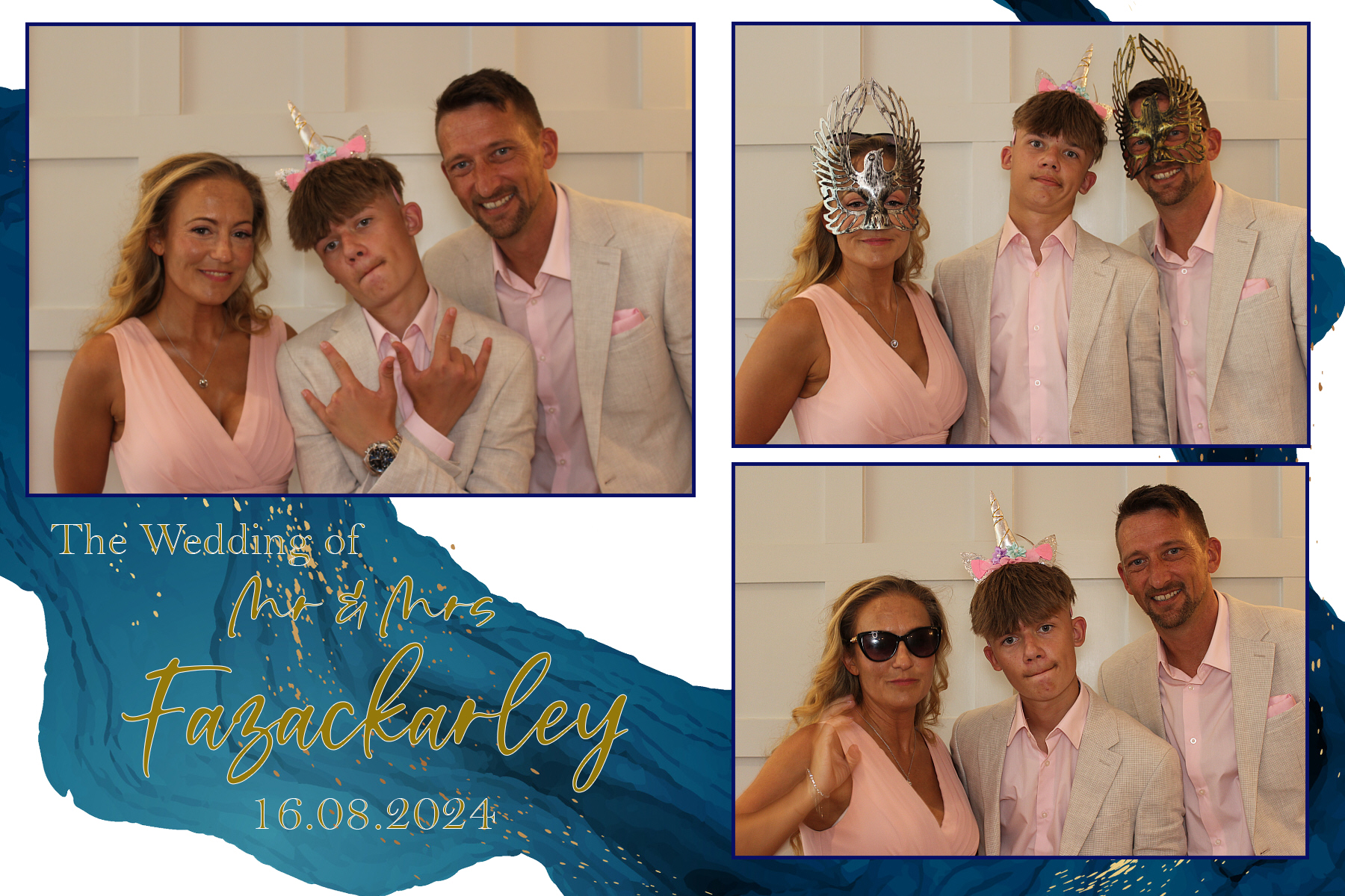 Mr & Mrs Fazackarley | View more photos from the event at gallery.funbooth.uk.com/u/FunboothLTD1/Mr-Mrs-Fazackarley