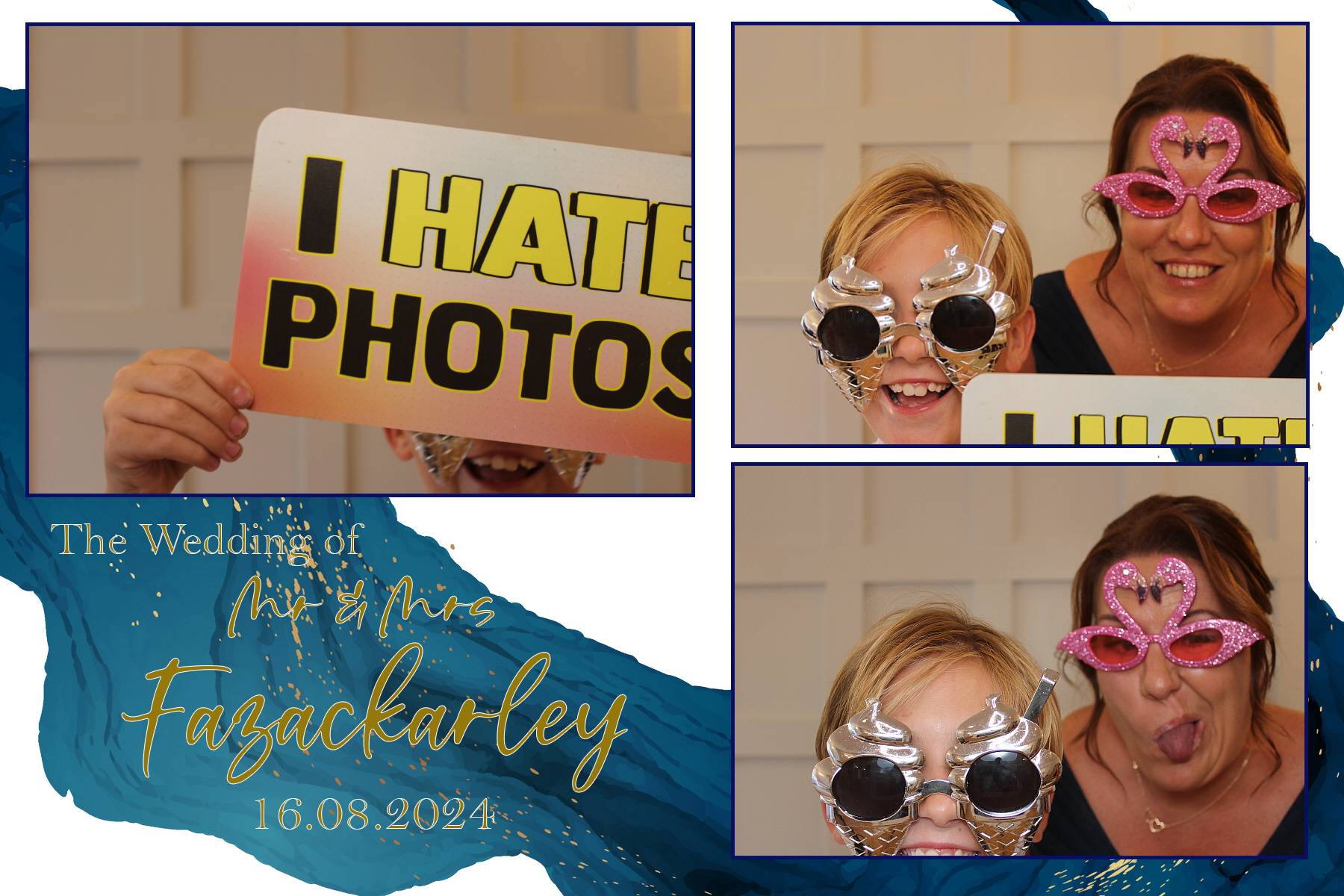 Mr & Mrs Fazackarley | View more photos from the event at gallery.funbooth.uk.com/u/FunboothLTD1/Mr-Mrs-Fazackarley