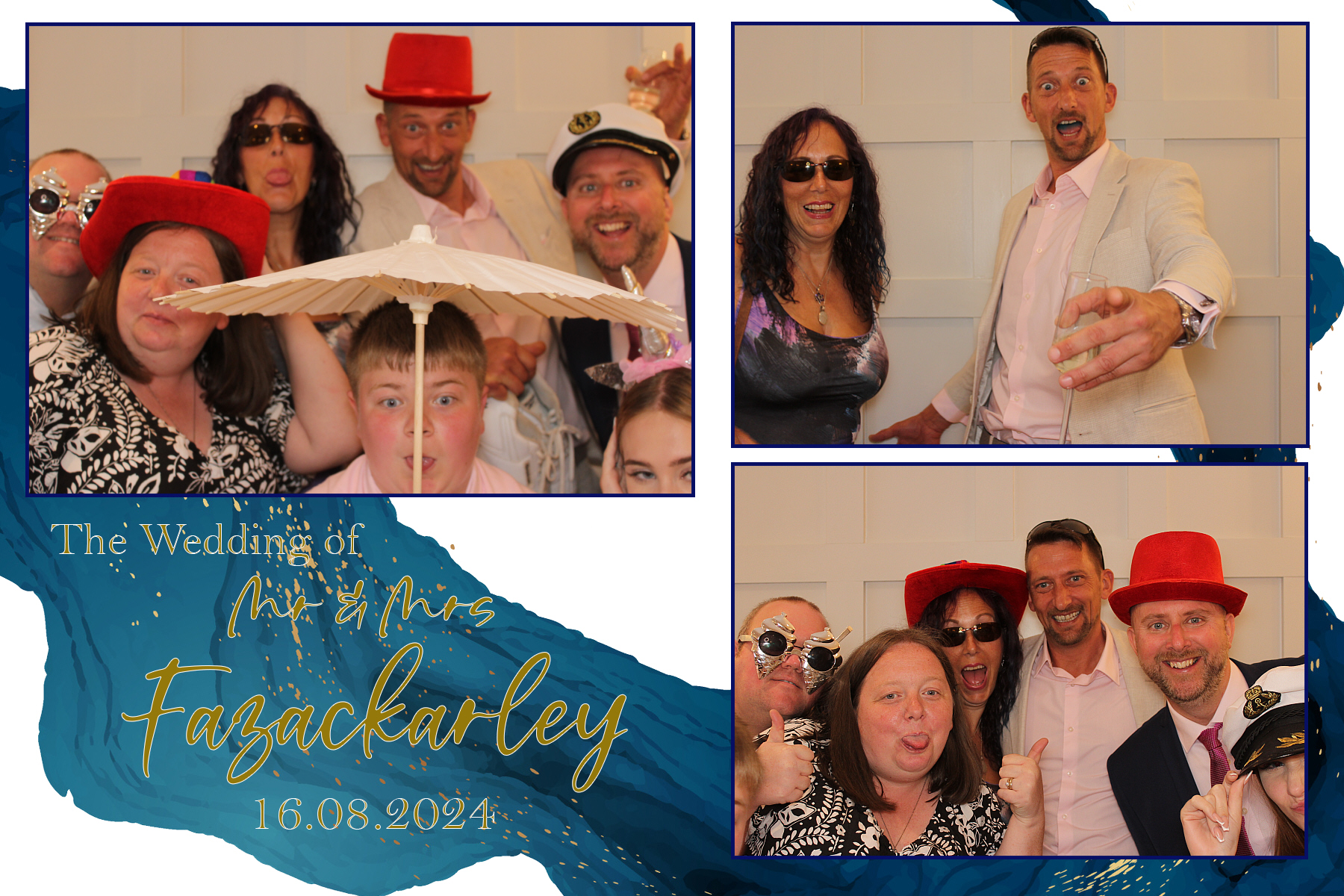 Mr & Mrs Fazackarley | View more photos from the event at gallery.funbooth.uk.com/u/FunboothLTD1/Mr-Mrs-Fazackarley