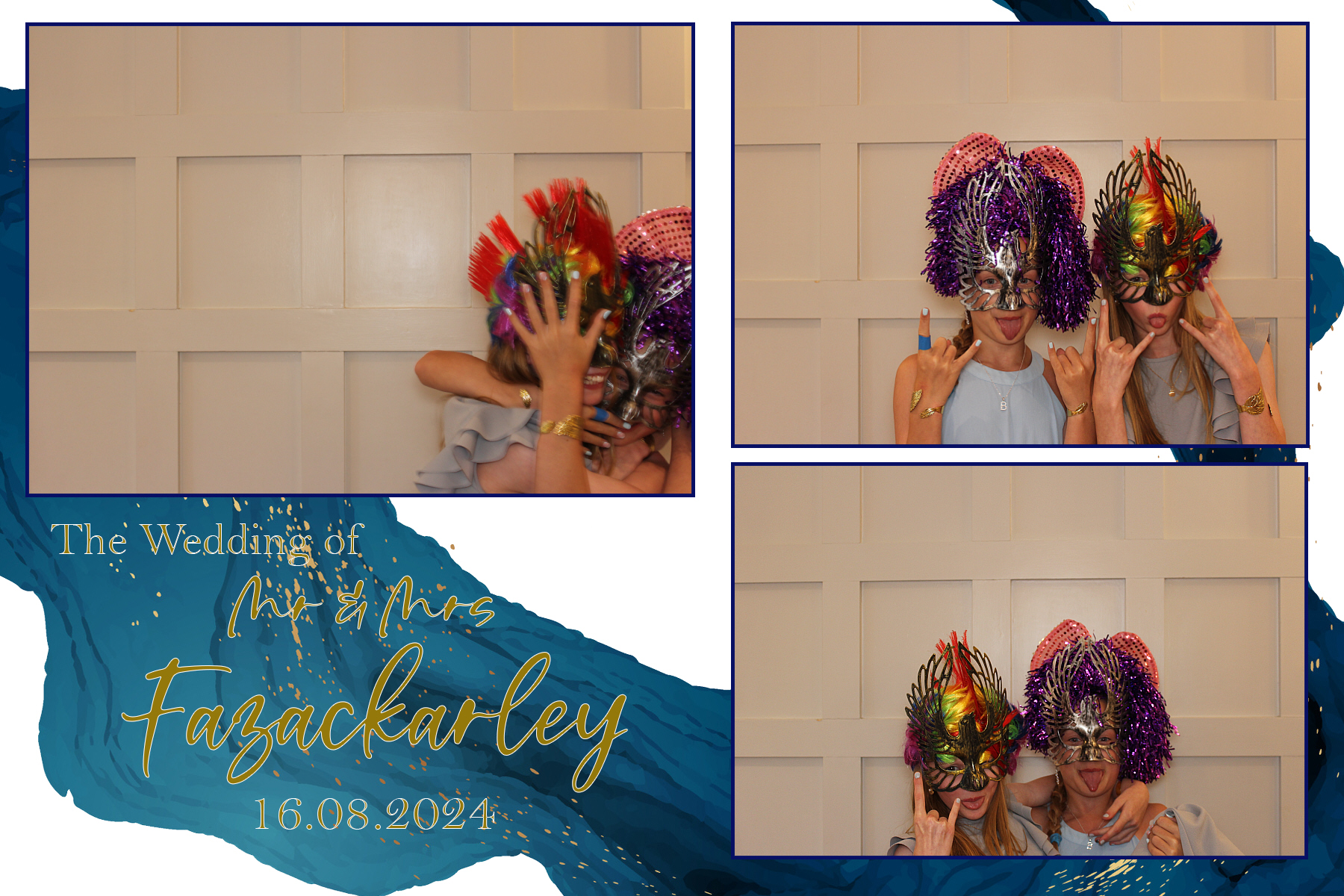 Mr & Mrs Fazackarley | View more photos from the event at gallery.funbooth.uk.com/u/FunboothLTD1/Mr-Mrs-Fazackarley