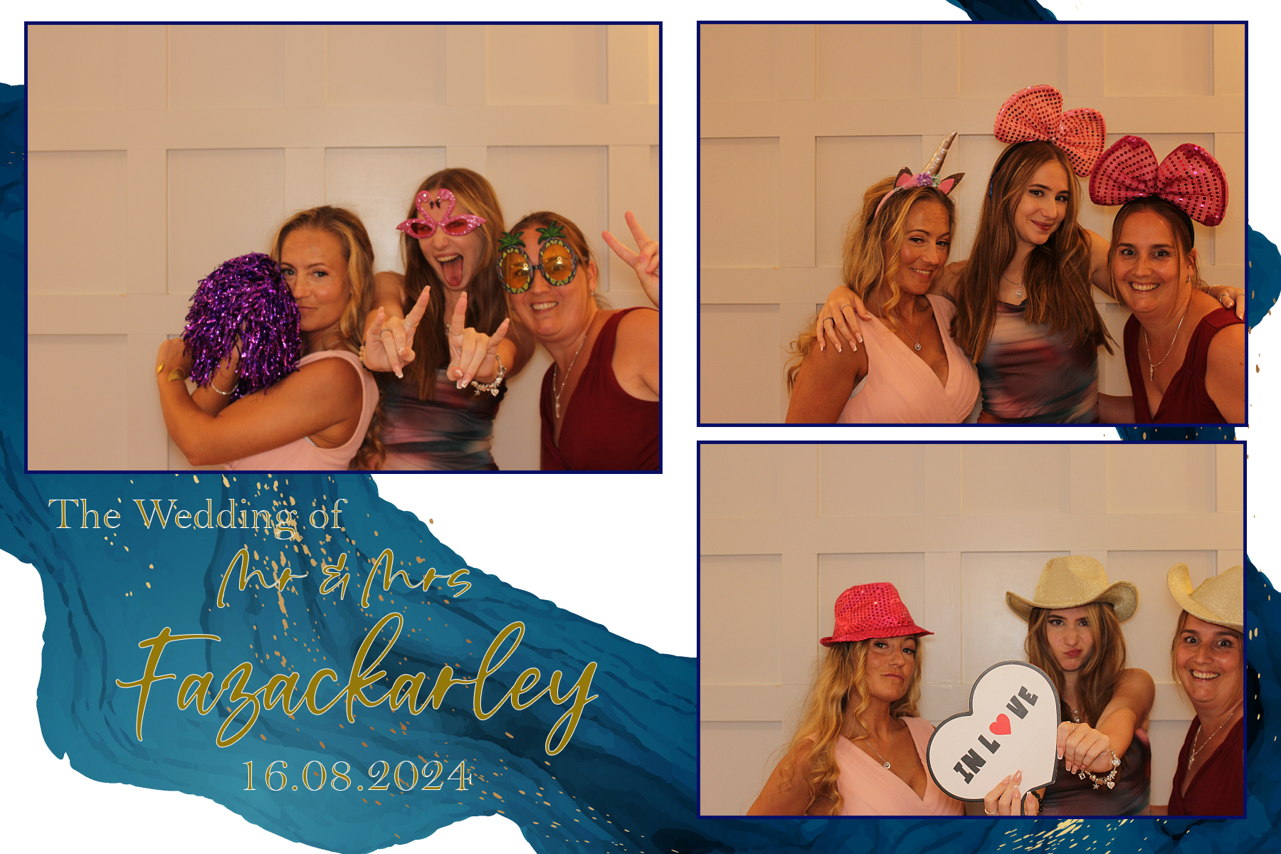 Mr & Mrs Fazackarley | View more photos from the event at gallery.funbooth.uk.com/u/FunboothLTD1/Mr-Mrs-Fazackarley