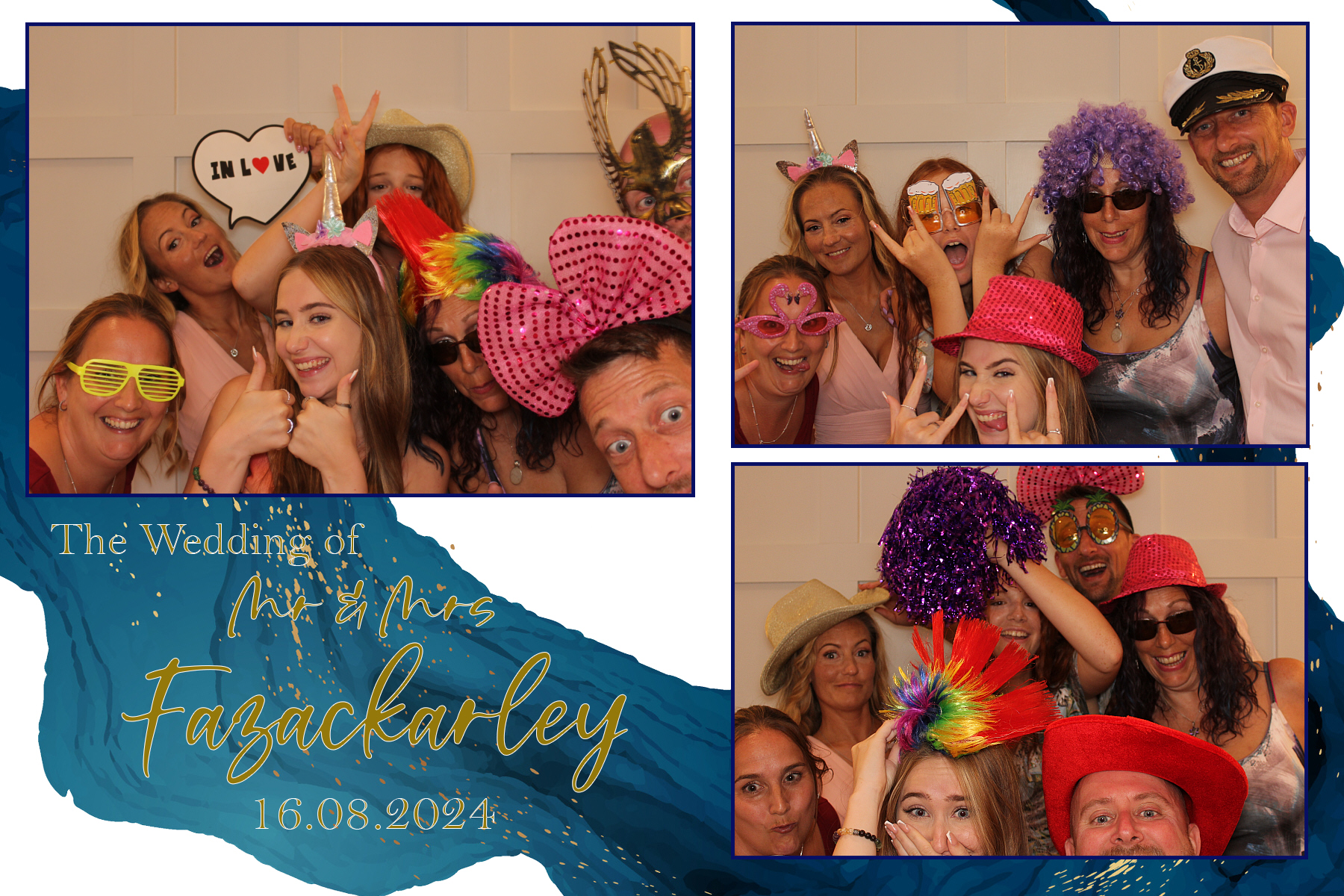 Mr & Mrs Fazackarley | View more photos from the event at gallery.funbooth.uk.com/u/FunboothLTD1/Mr-Mrs-Fazackarley