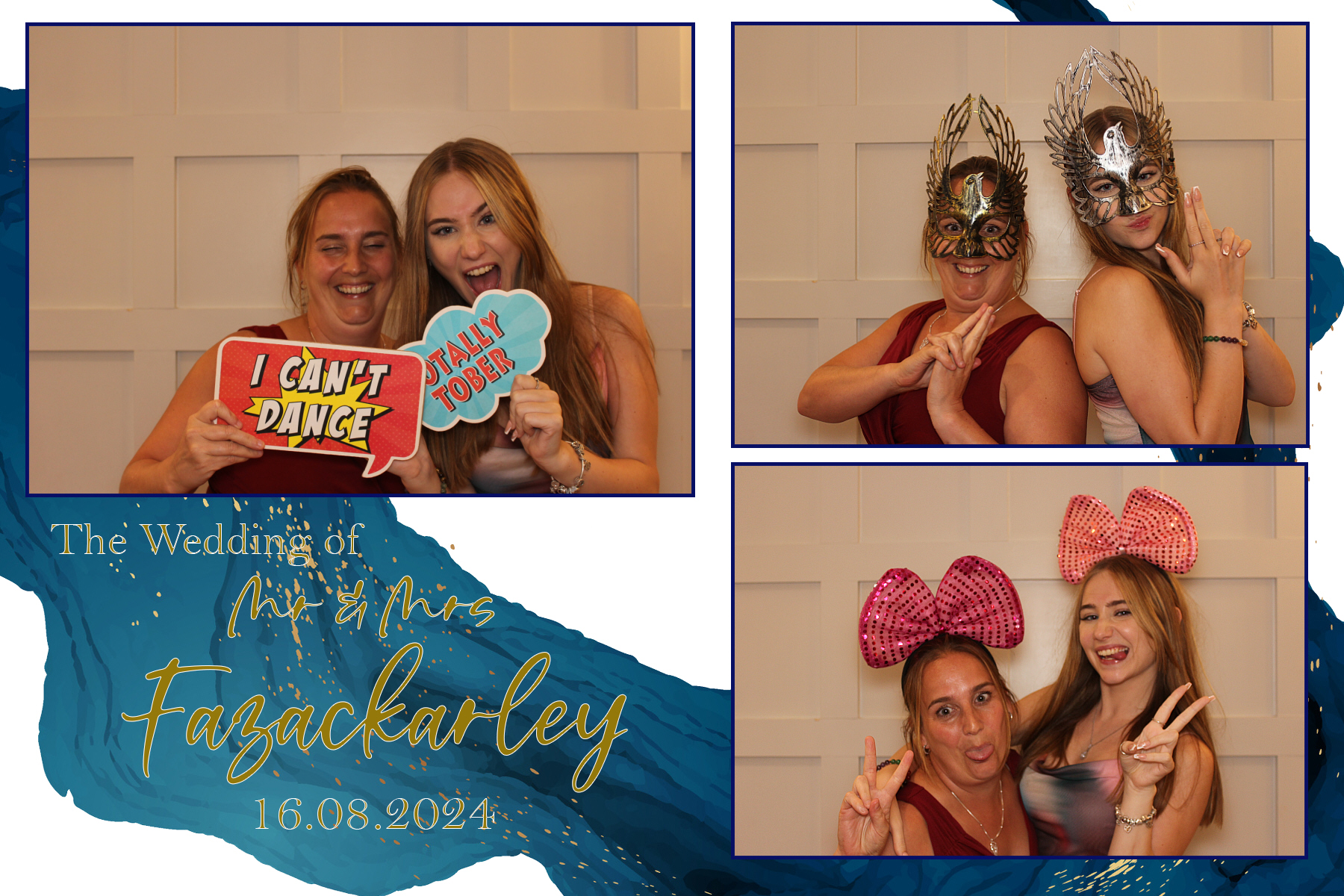 Mr & Mrs Fazackarley | View more photos from the event at gallery.funbooth.uk.com/u/FunboothLTD1/Mr-Mrs-Fazackarley