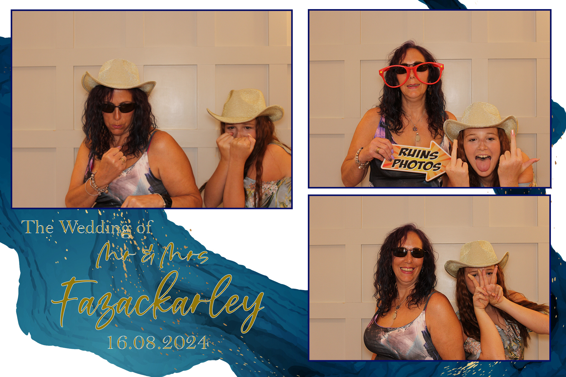 Mr & Mrs Fazackarley | View more photos from the event at gallery.funbooth.uk.com/u/FunboothLTD1/Mr-Mrs-Fazackarley