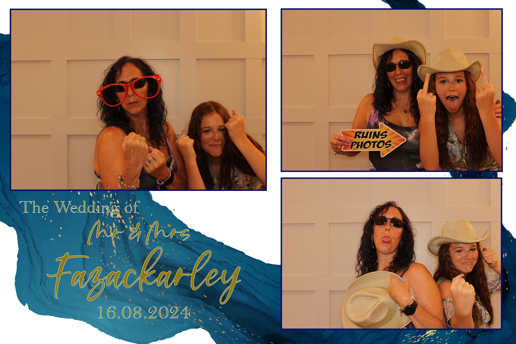 Mr & Mrs Fazackarley | View more photos from the event at gallery.funbooth.uk.com/u/FunboothLTD1/Mr-Mrs-Fazackarley