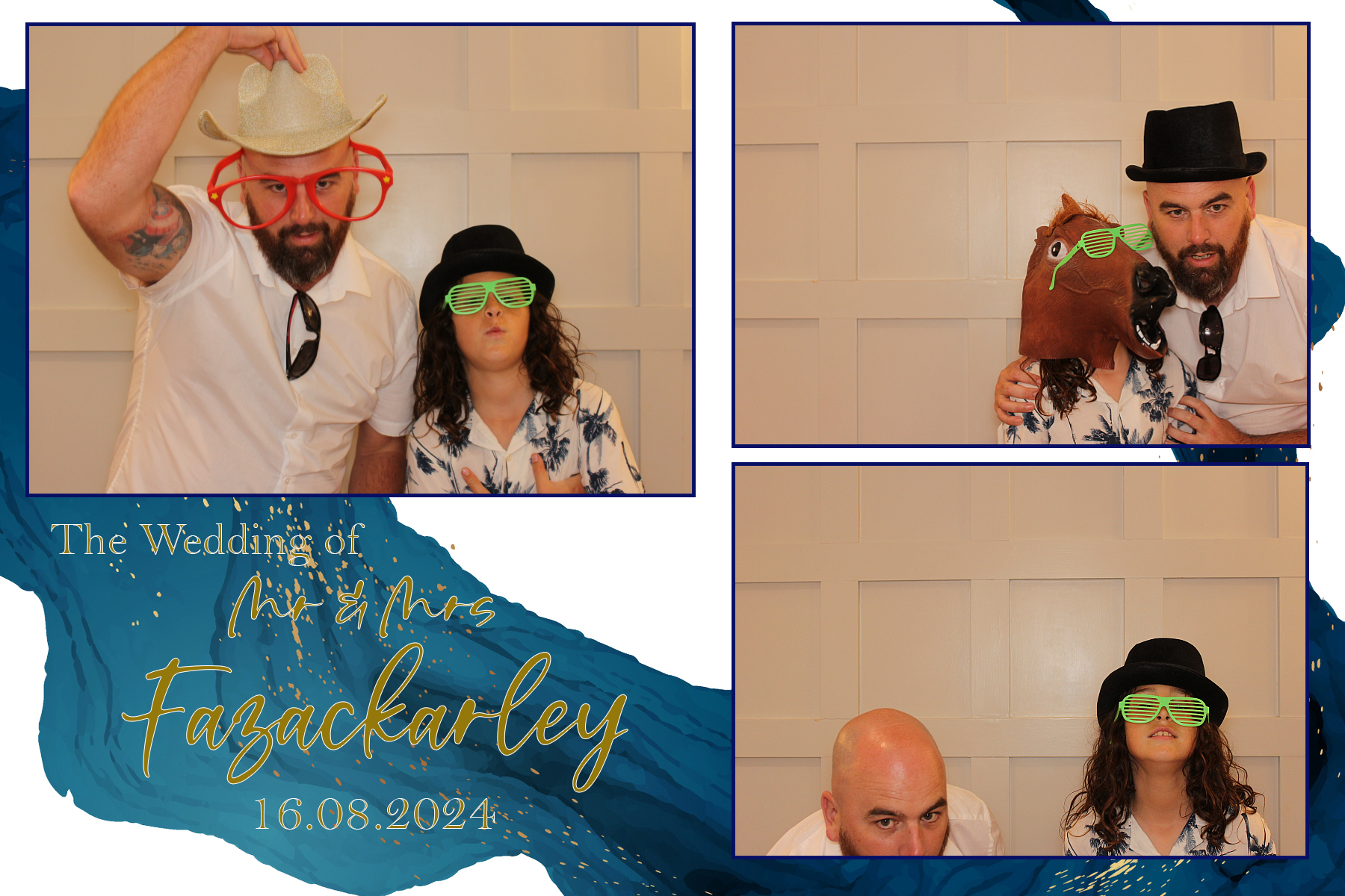 Mr & Mrs Fazackarley | View more photos from the event at gallery.funbooth.uk.com/u/FunboothLTD1/Mr-Mrs-Fazackarley