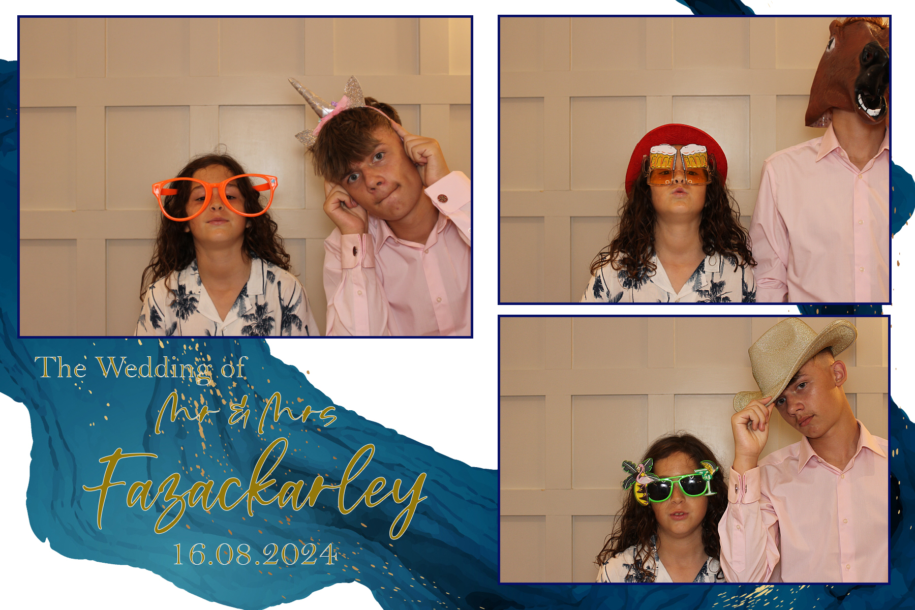 Mr & Mrs Fazackarley | View more photos from the event at gallery.funbooth.uk.com/u/FunboothLTD1/Mr-Mrs-Fazackarley