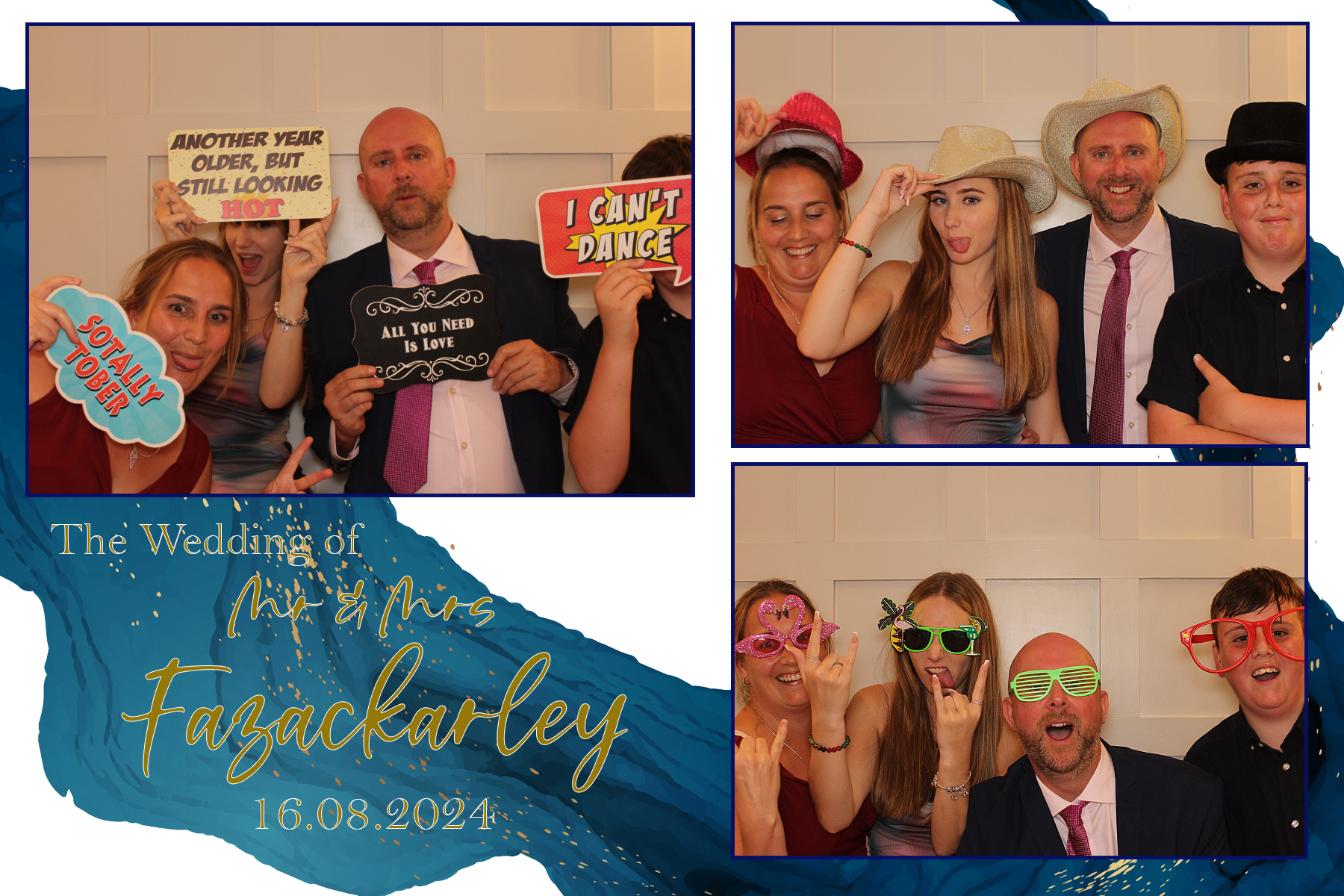 Mr & Mrs Fazackarley | View more photos from the event at gallery.funbooth.uk.com/u/FunboothLTD1/Mr-Mrs-Fazackarley