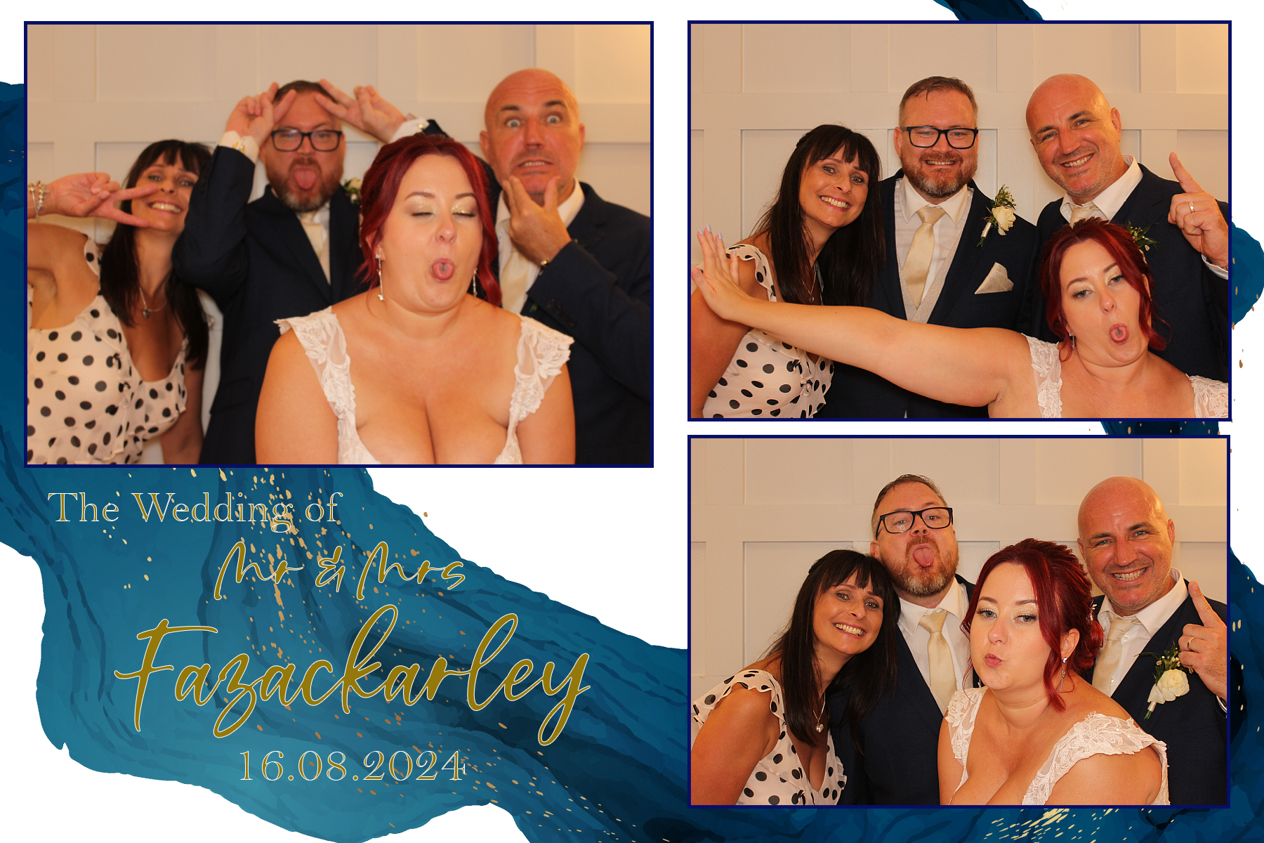 Mr & Mrs Fazackarley | View more photos from the event at gallery.funbooth.uk.com/u/FunboothLTD1/Mr-Mrs-Fazackarley