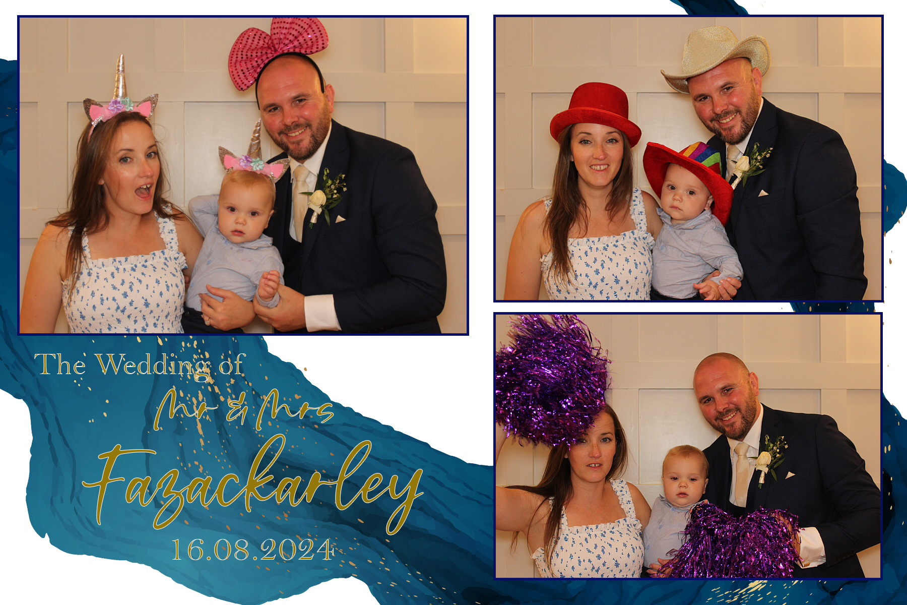 Mr & Mrs Fazackarley | View more photos from the event at gallery.funbooth.uk.com/u/FunboothLTD1/Mr-Mrs-Fazackarley