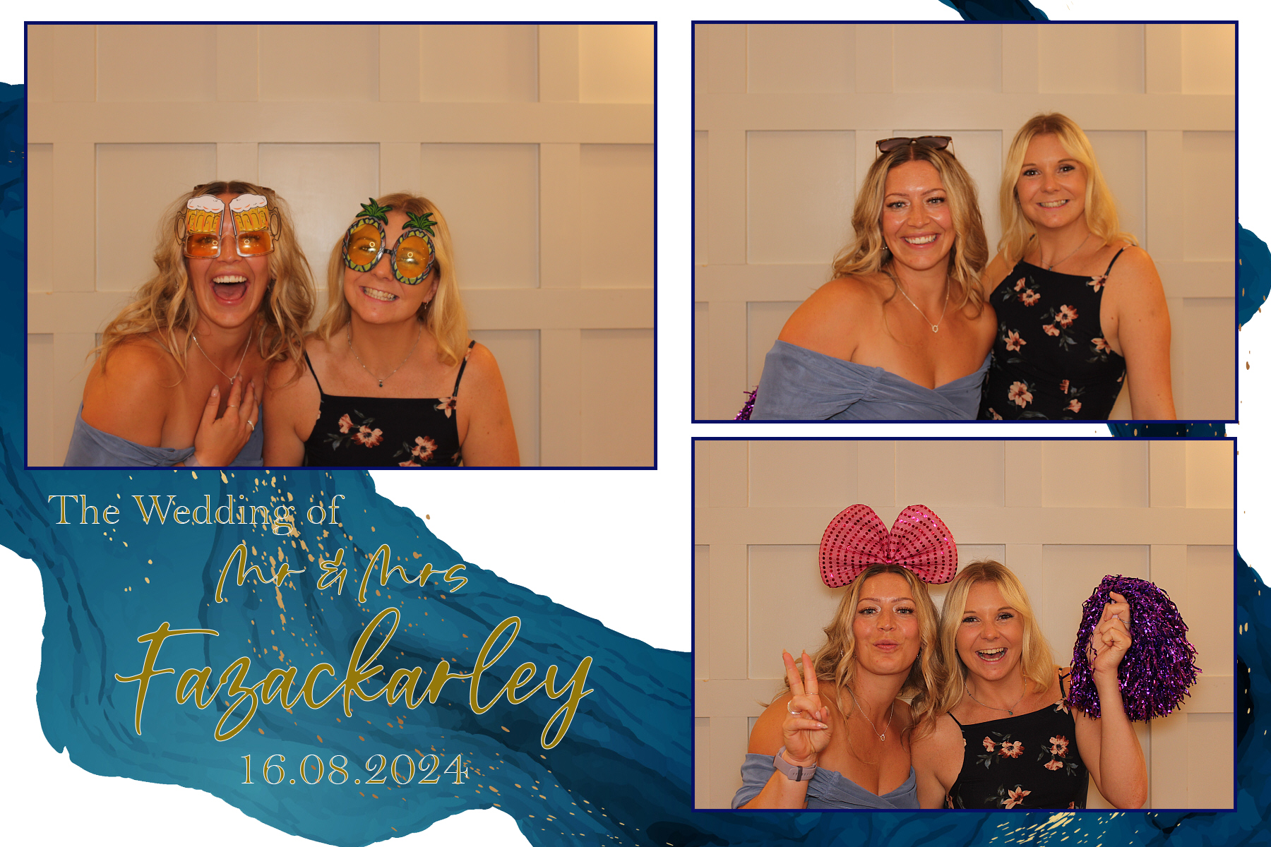 Mr & Mrs Fazackarley | View more photos from the event at gallery.funbooth.uk.com/u/FunboothLTD1/Mr-Mrs-Fazackarley