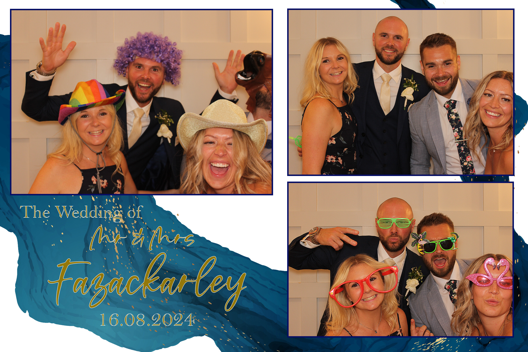 Mr & Mrs Fazackarley | View more photos from the event at gallery.funbooth.uk.com/u/FunboothLTD1/Mr-Mrs-Fazackarley