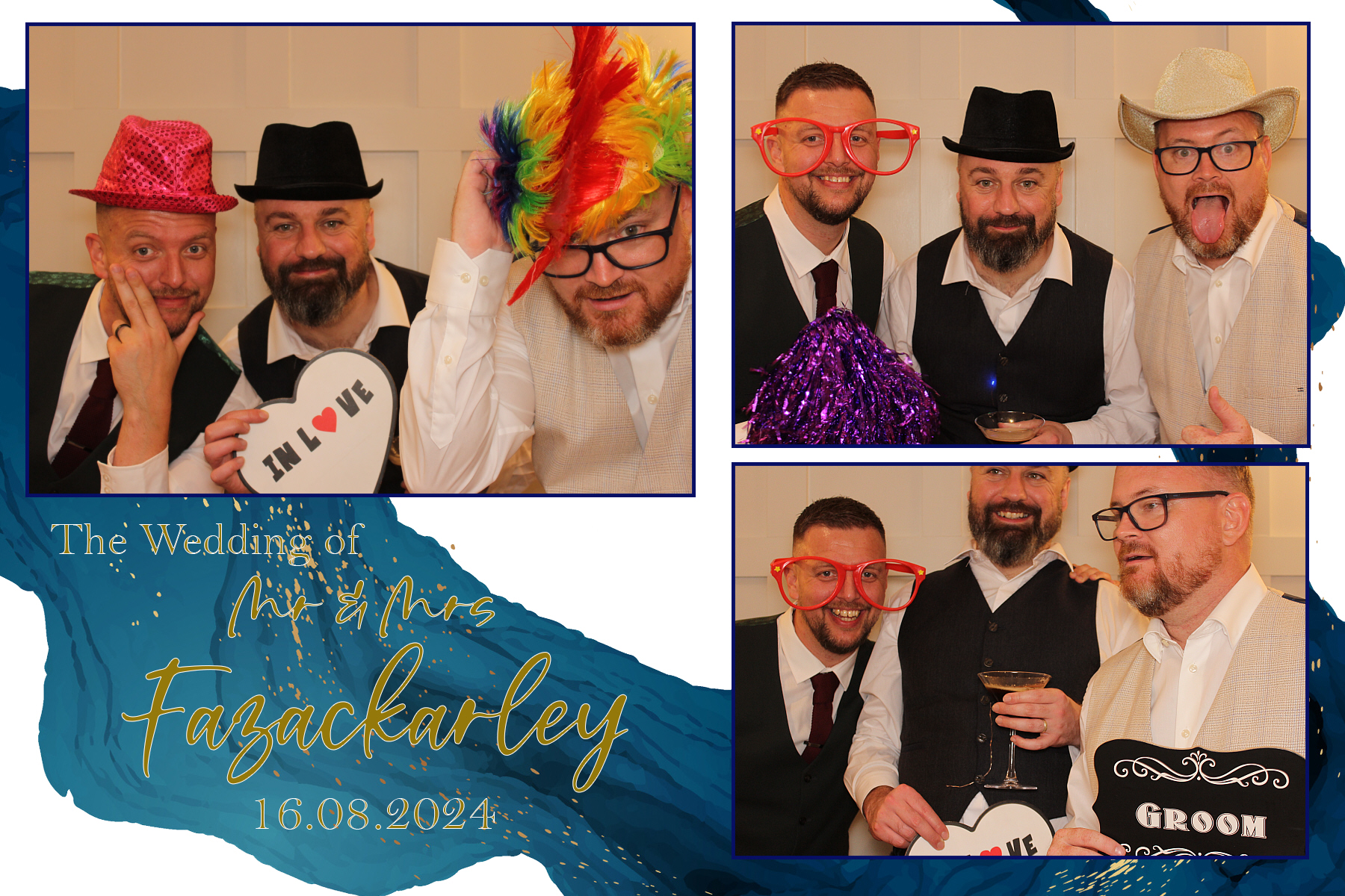 Mr & Mrs Fazackarley | View more photos from the event at gallery.funbooth.uk.com/u/FunboothLTD1/Mr-Mrs-Fazackarley