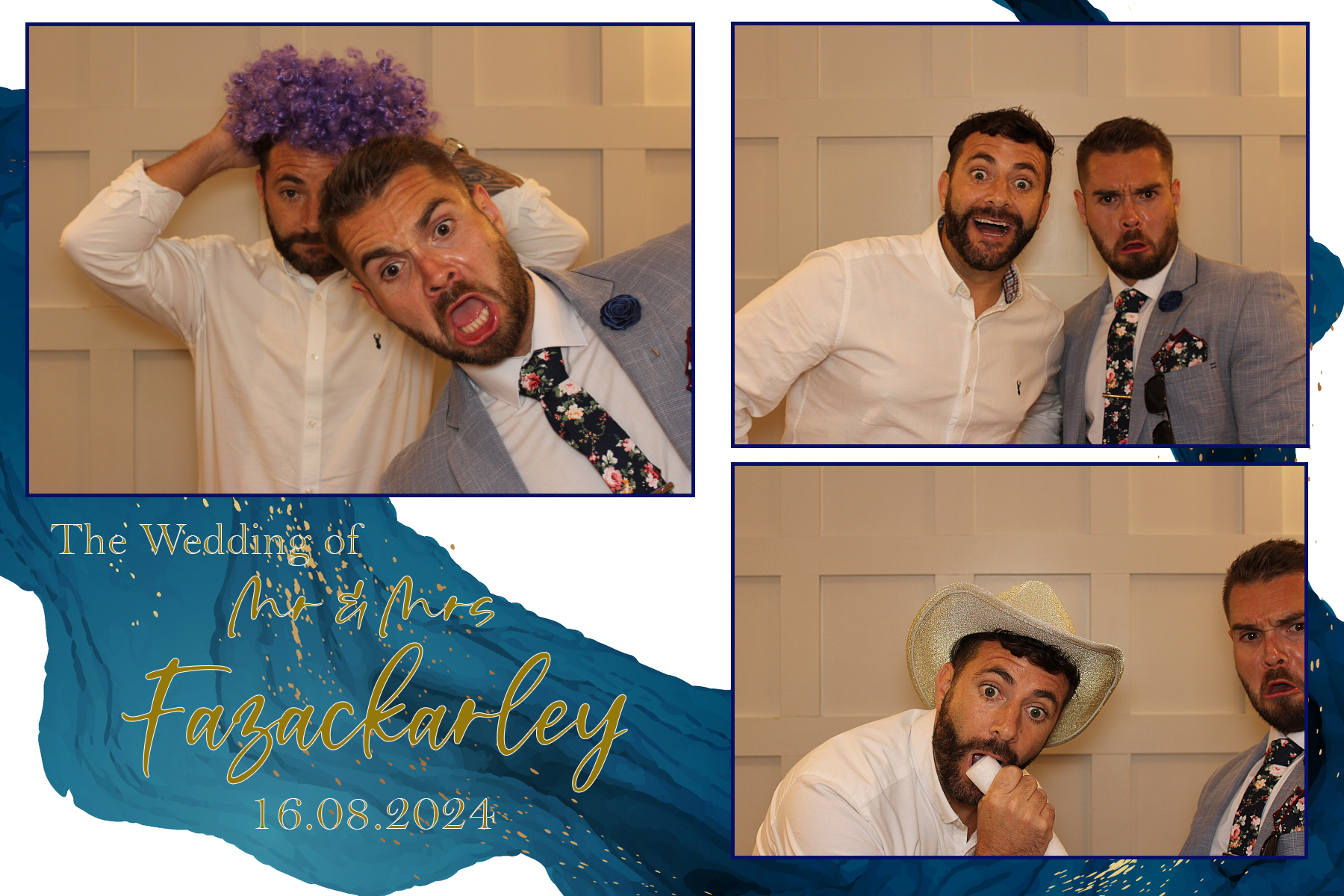Mr & Mrs Fazackarley | View more photos from the event at gallery.funbooth.uk.com/u/FunboothLTD1/Mr-Mrs-Fazackarley