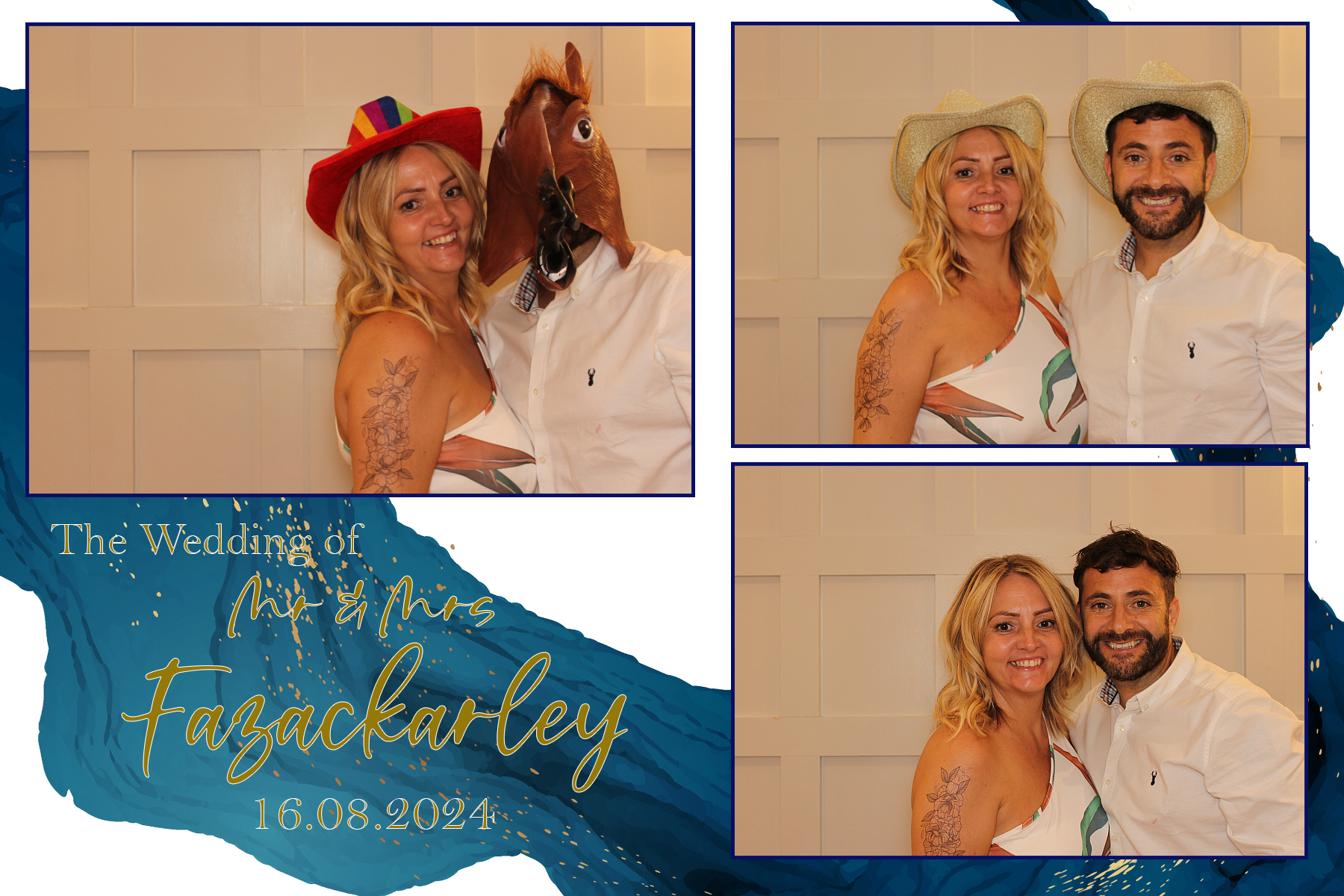 Mr & Mrs Fazackarley | View more photos from the event at gallery.funbooth.uk.com/u/FunboothLTD1/Mr-Mrs-Fazackarley
