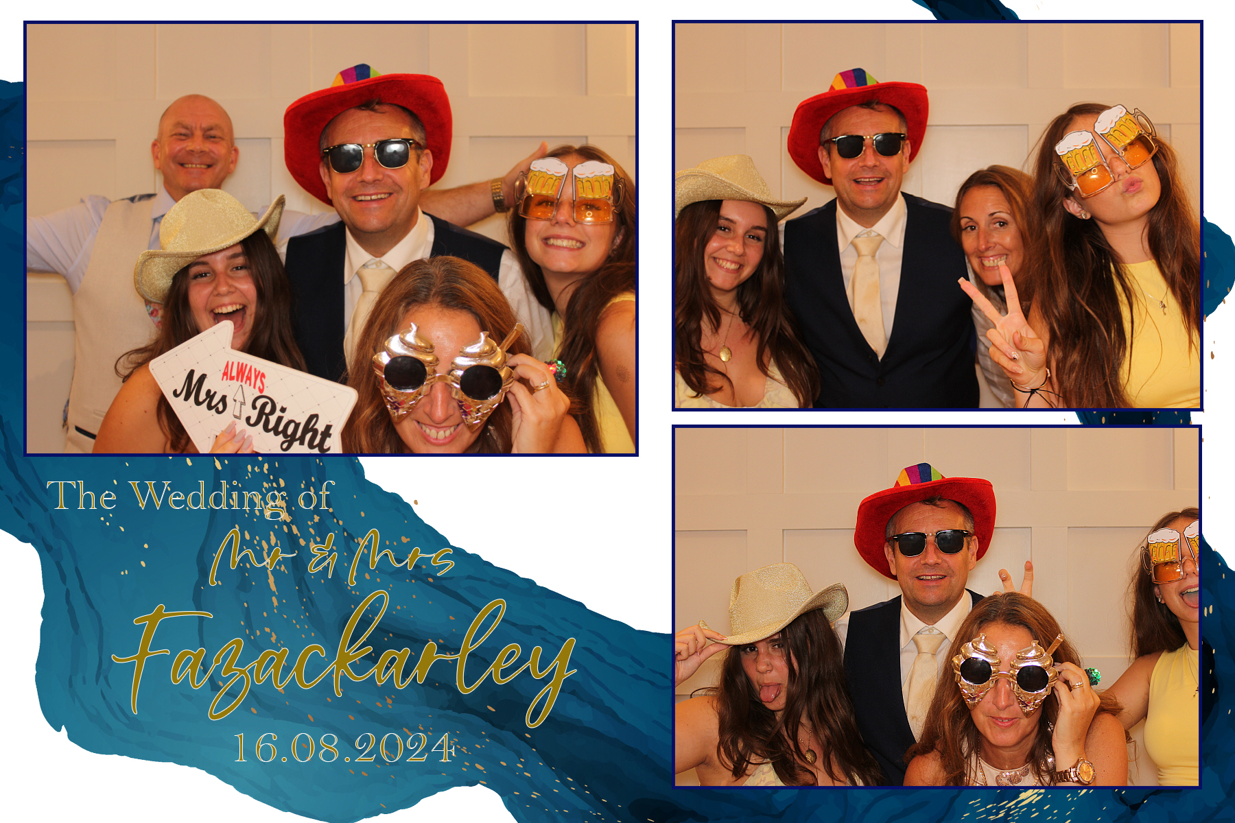 Mr & Mrs Fazackarley | View more photos from the event at gallery.funbooth.uk.com/u/FunboothLTD1/Mr-Mrs-Fazackarley