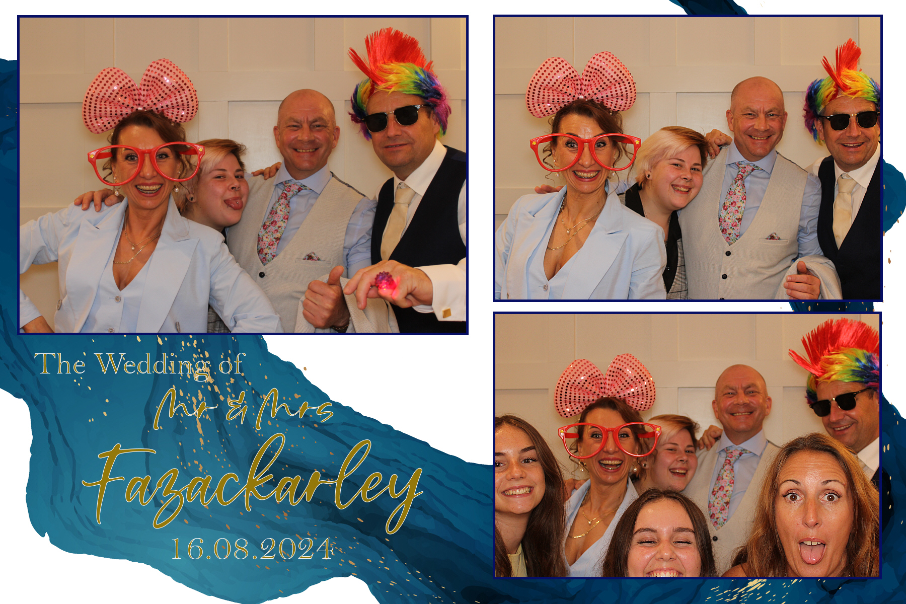 Mr & Mrs Fazackarley | View more photos from the event at gallery.funbooth.uk.com/u/FunboothLTD1/Mr-Mrs-Fazackarley