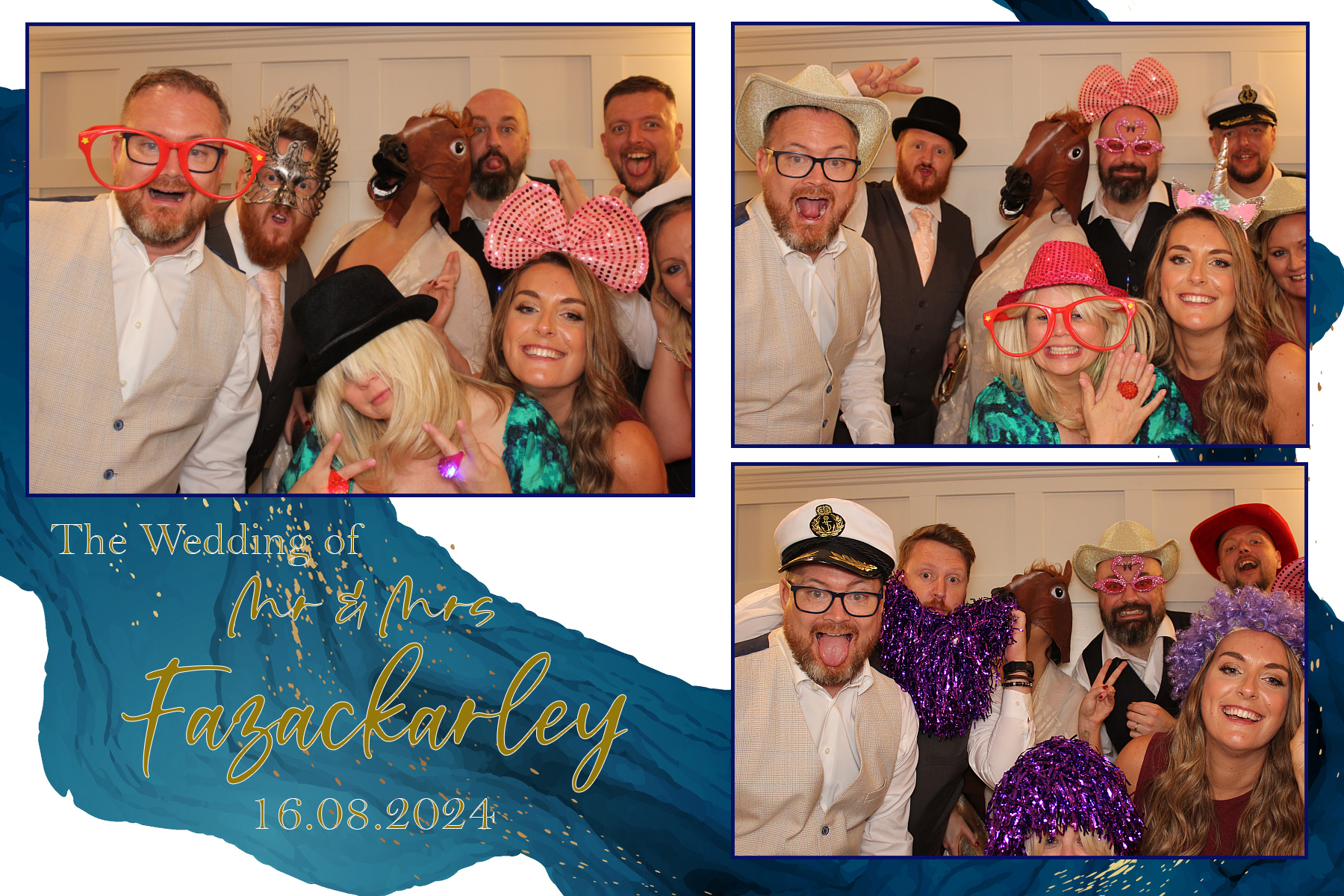 Mr & Mrs Fazackarley | View more photos from the event at gallery.funbooth.uk.com/u/FunboothLTD1/Mr-Mrs-Fazackarley