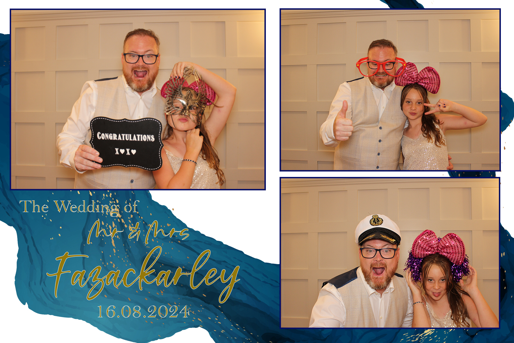 Mr & Mrs Fazackarley | View more photos from the event at gallery.funbooth.uk.com/u/FunboothLTD1/Mr-Mrs-Fazackarley