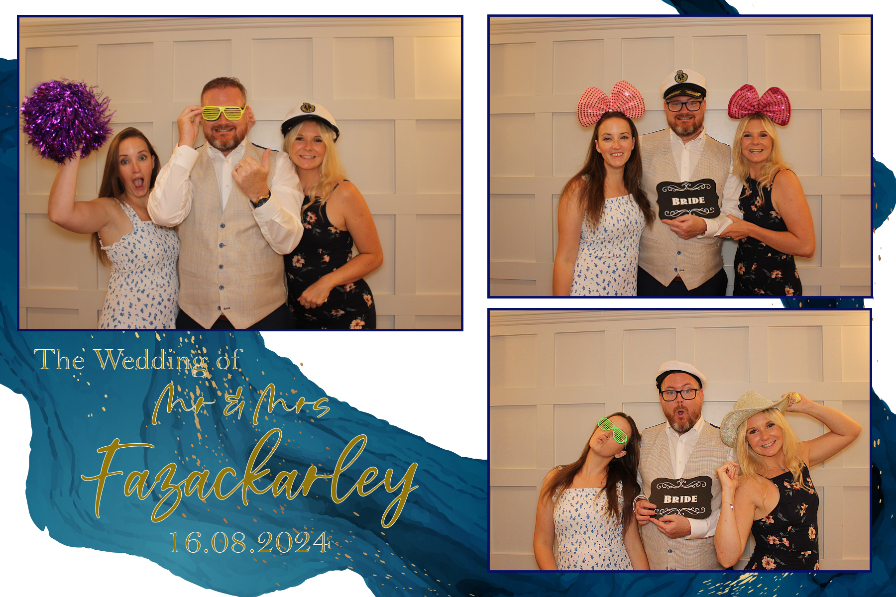 Mr & Mrs Fazackarley | View more photos from the event at gallery.funbooth.uk.com/u/FunboothLTD1/Mr-Mrs-Fazackarley