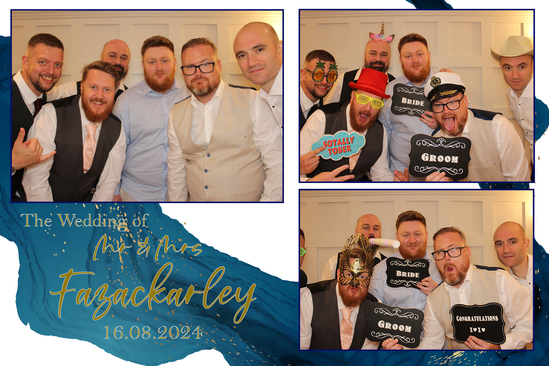 Mr & Mrs Fazackarley | View more photos from the event at gallery.funbooth.uk.com/u/FunboothLTD1/Mr-Mrs-Fazackarley