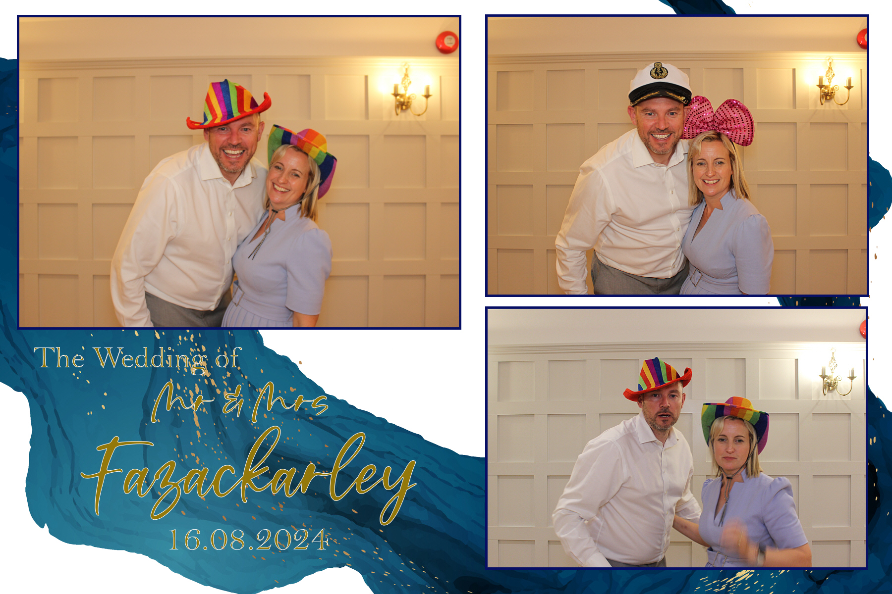 Mr & Mrs Fazackarley | View more photos from the event at gallery.funbooth.uk.com/u/FunboothLTD1/Mr-Mrs-Fazackarley