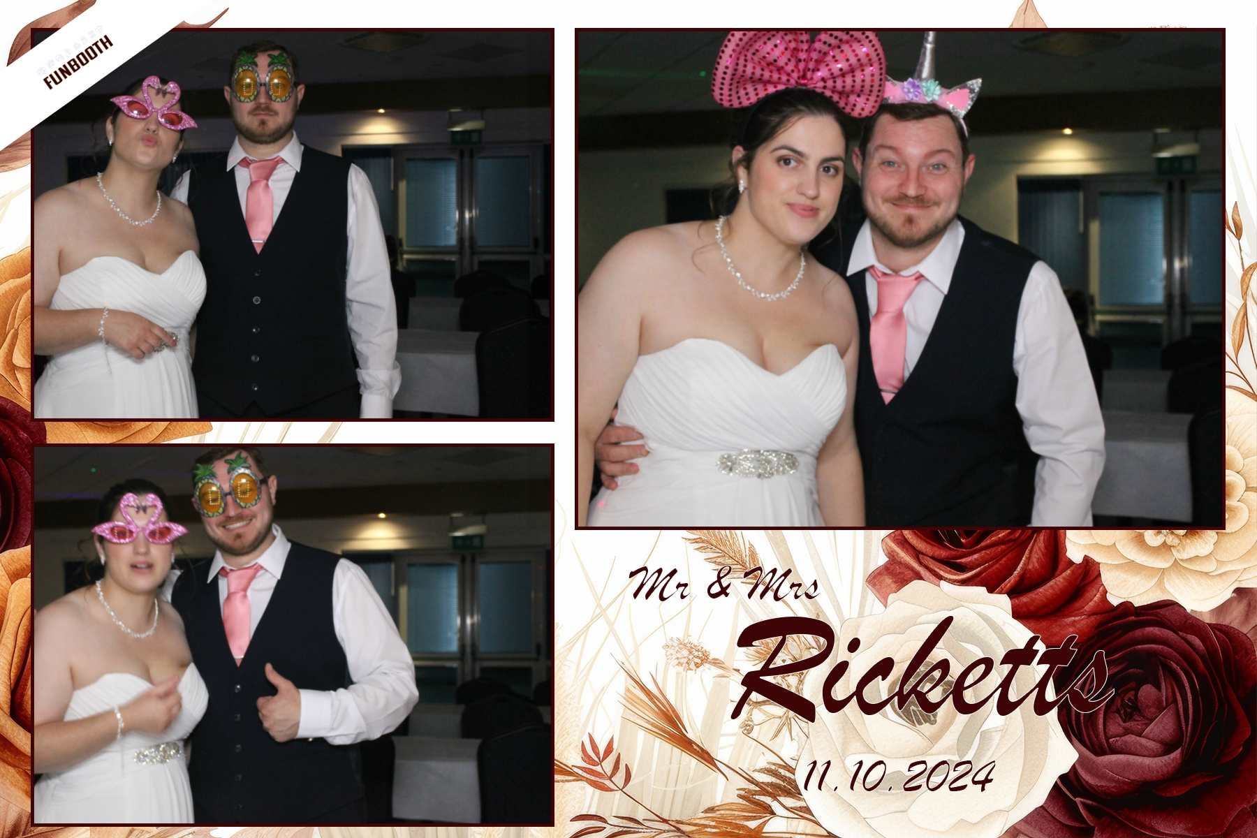 Mr & Mrs Ricketts | View more photos from the event at gallery.funbooth.uk.com/u/FunboothLTD1/Mr-Mrs-Ricketts