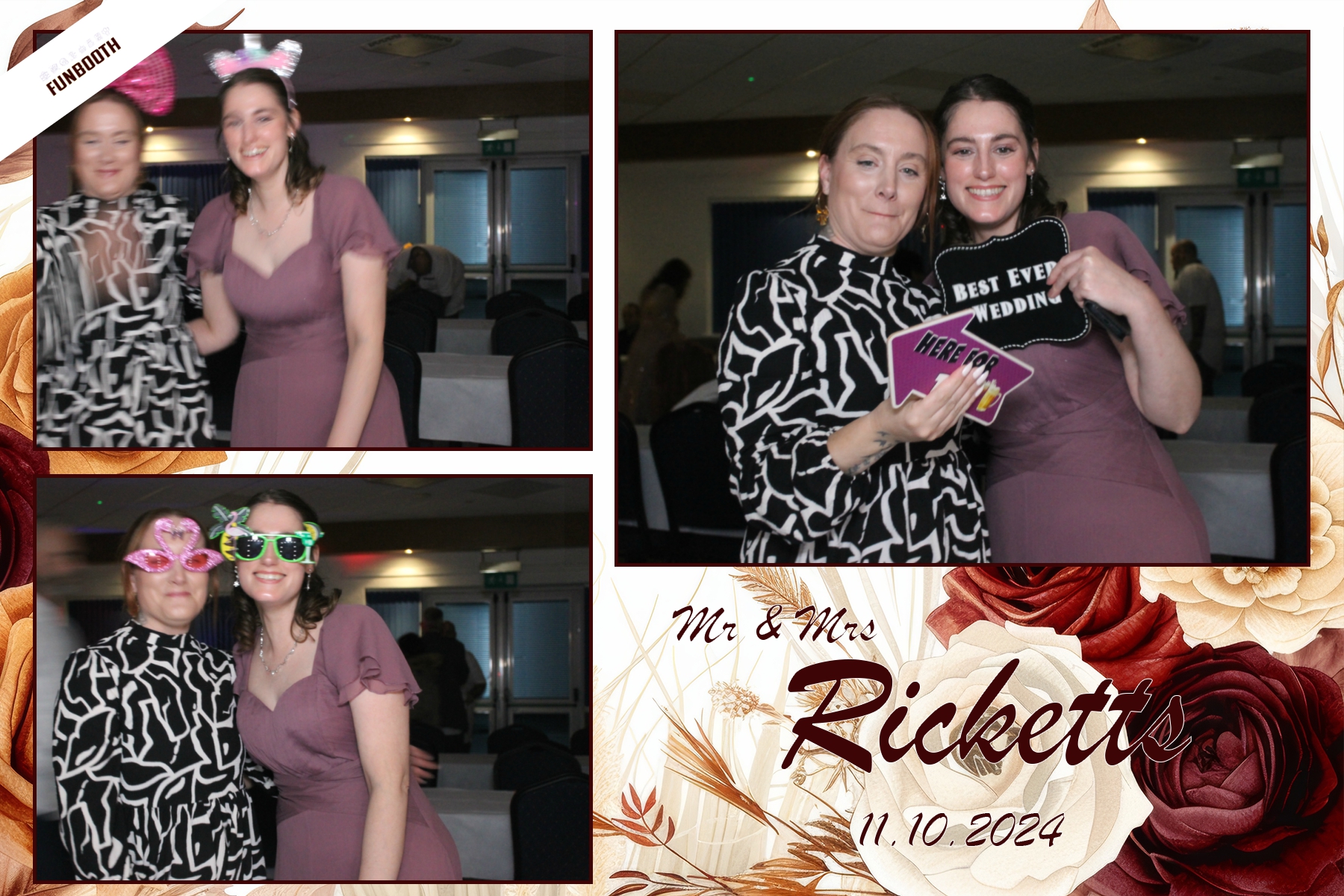Mr & Mrs Ricketts | View more photos from the event at gallery.funbooth.uk.com/u/FunboothLTD1/Mr-Mrs-Ricketts